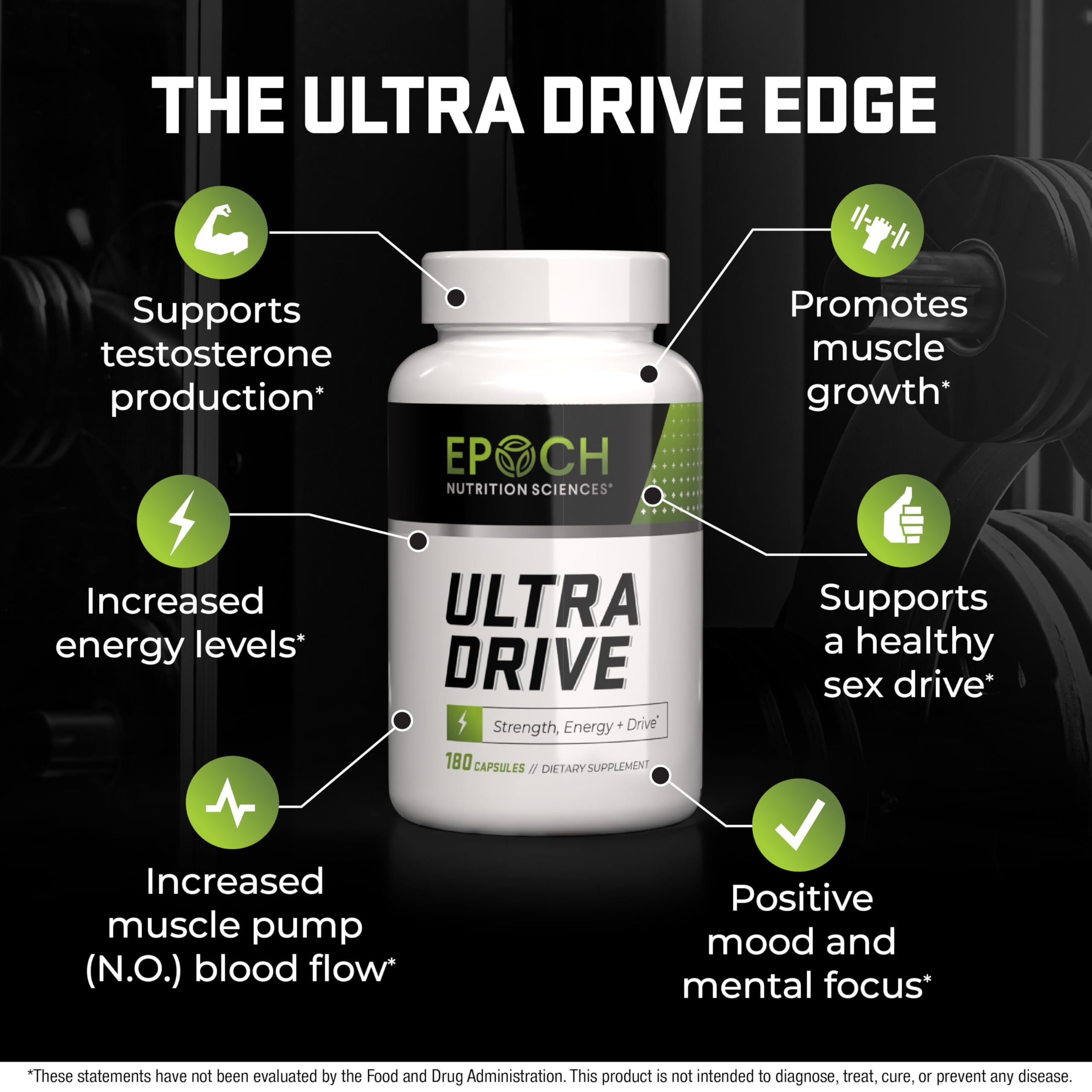 Epoch Nutrition | Ultra Drive – Advanced Performance Formula | Supports Energy, Endurance, and Healthy Circulation | with Tongkat Ali, Icariin & Nitric Oxide Support Epoch Nutrition SciencesAu supplements