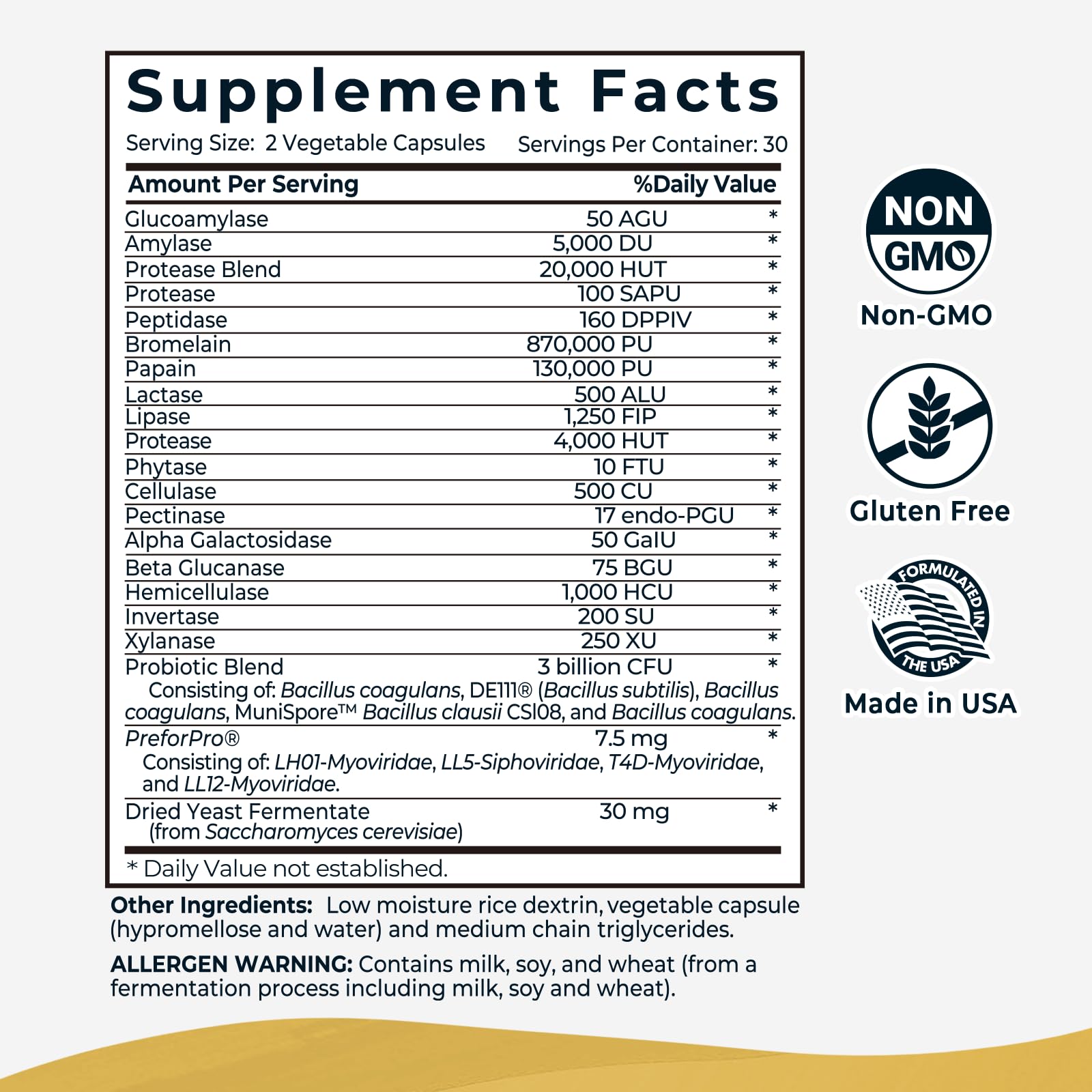 4-in-1 Prebiotic Probiotic & Postbiotic for Women & Men, Complete Gut & Digestive Support Supplement, Pre Post Probiotics & Digestive Enzymes 60 Capsules,Made in USA Divinity NutraAu supplements