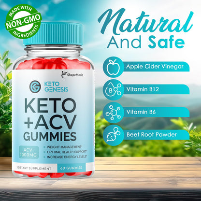 Keto Genesis ACV Gummies - Advanced Weight Loss, Genesis Keto Ketones Apple Cider SHAPEMODEUS supplements