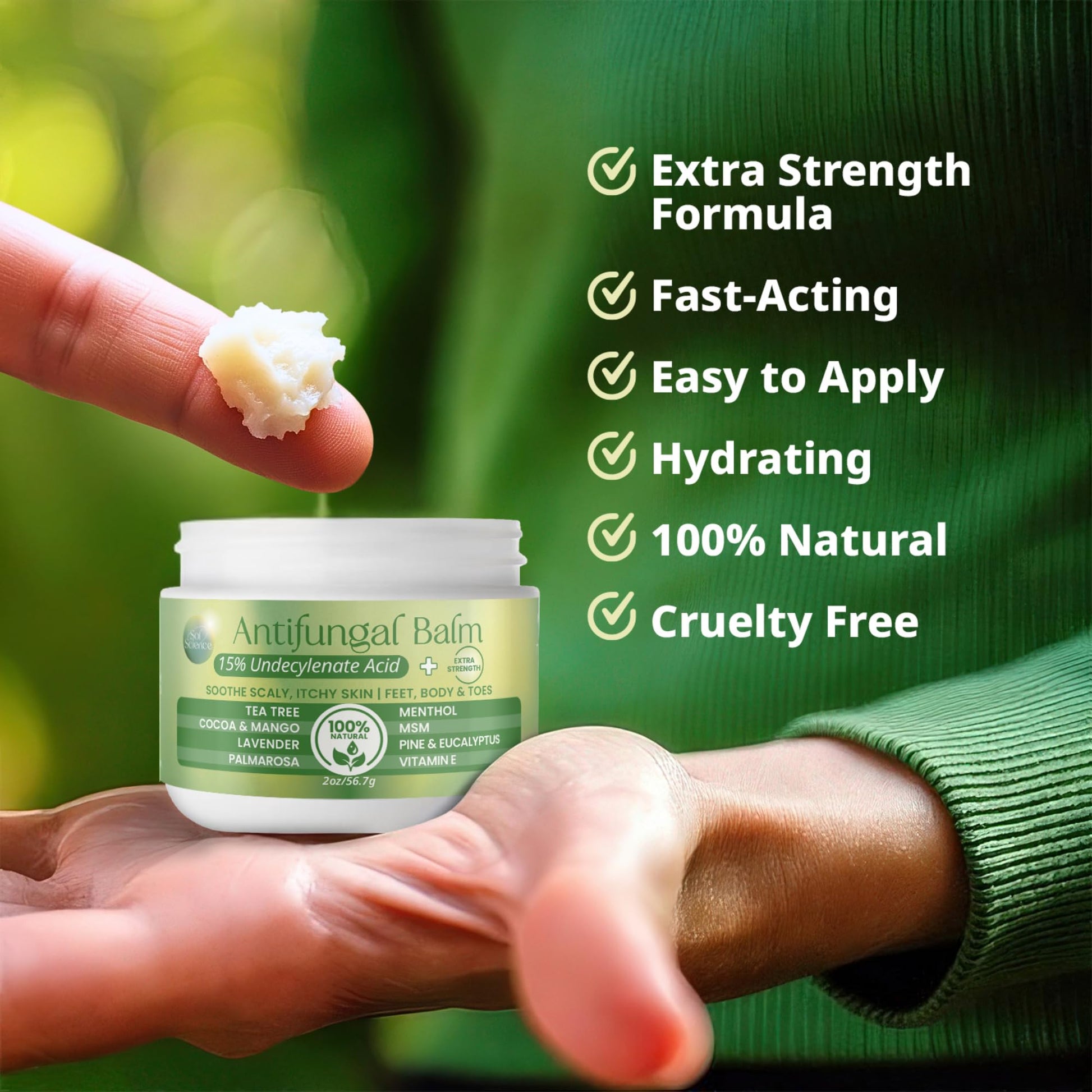 PURPLE CANYON Anti Fungal Balm with 15% Undecylenic Acid – Antifungal for Athletes Foot, Jock Itch & Ringworm – Tea Tree, Menthol & Essential Oils PURPLE CANYONAu supplements