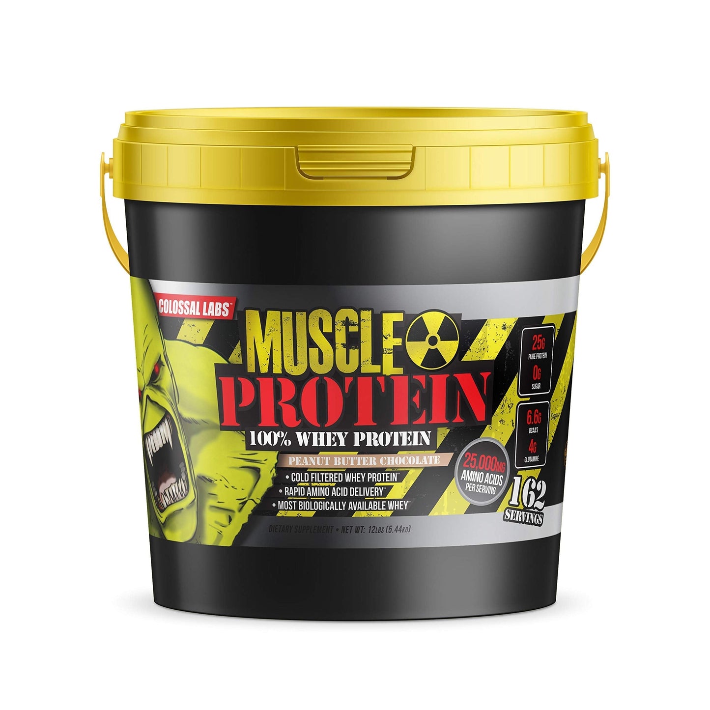 COLOSSAL LABS Muscle Growth Whey Protein [12 lbs/Pack of 1]–Peanut Butter Chocolate COLOSSAL LABSUS supplements