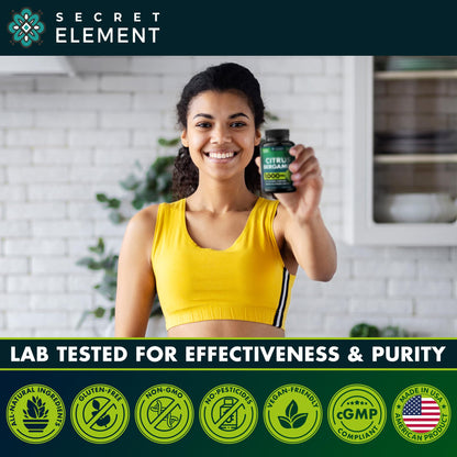 Citrus Bergamot Extract 1000mg - Citrus Bergamot Supplement for Heart, Immune System Secret ElementUS supplements