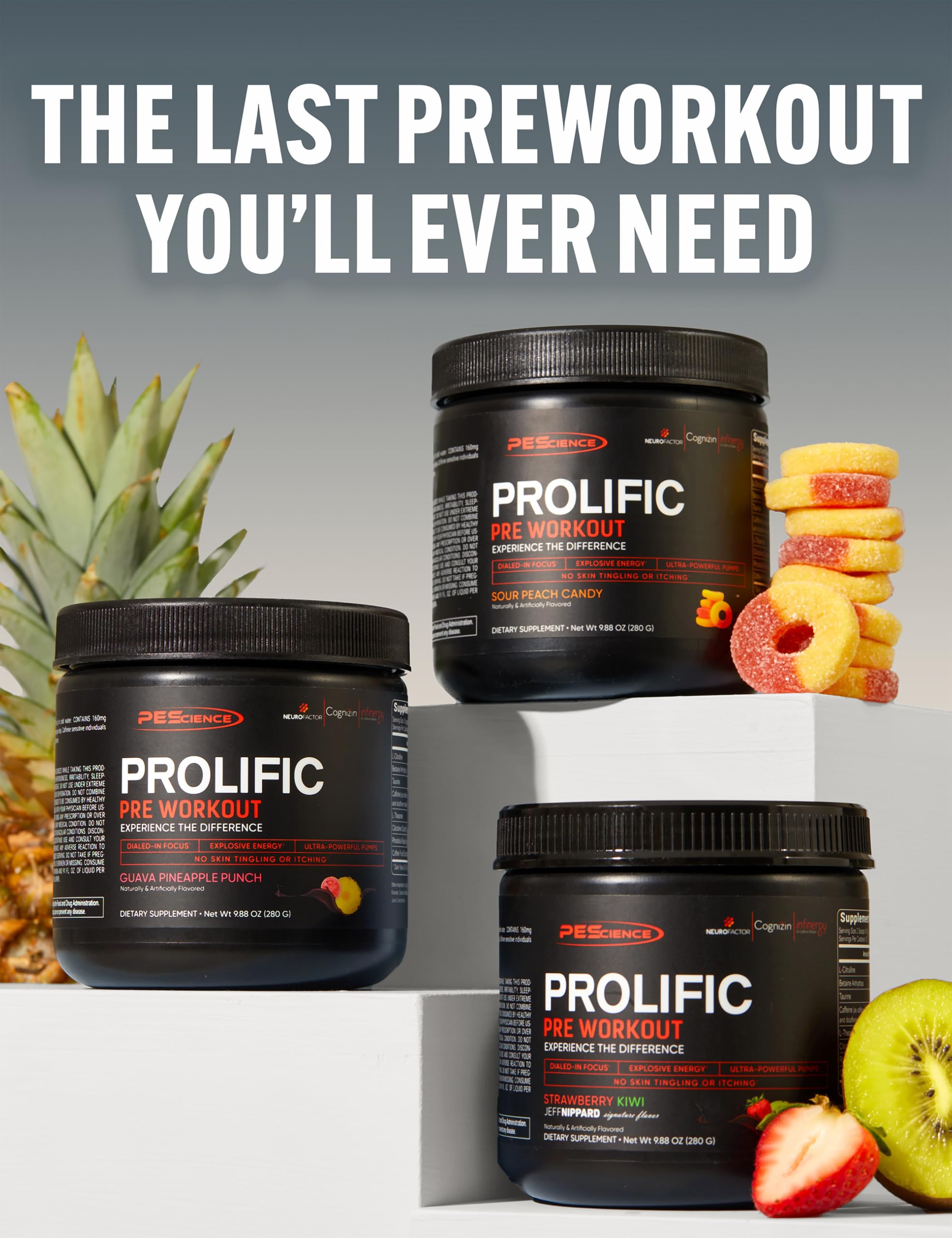 PEScience Prolific Pre Workout Powder for Men & Women with L-Citrulline Nitric Oxide Booster, Energy Powder & Nootropic for Focus – Preworkout Without Beta Alanine – 40 Scoops, Mango Splash PEScienceAu supplements