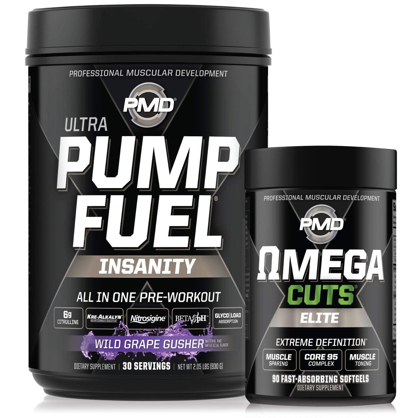 PMD Sports Ultra Pump Fuel Insanity - Pre Workout - Grape Gusher (30 Servings) PMDUS supplements