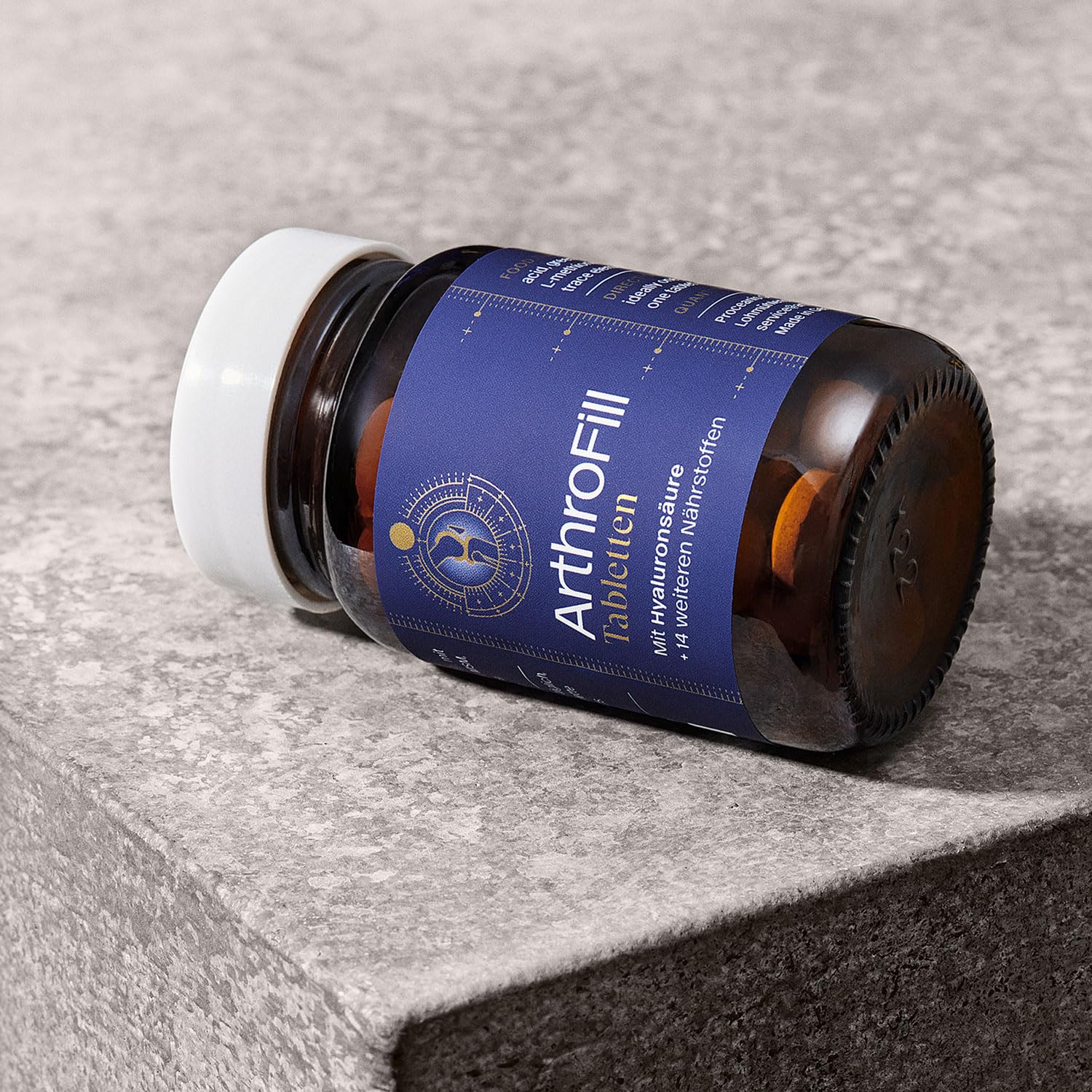 ArthroFill™ Tablets - Proven European Joint Relief - Vegan Hyaluronic Acid - Nutrient Complex - Support Active Movement Functions with 15 Vital Micronutrients - Made in Germany ArthroFillAu supplements