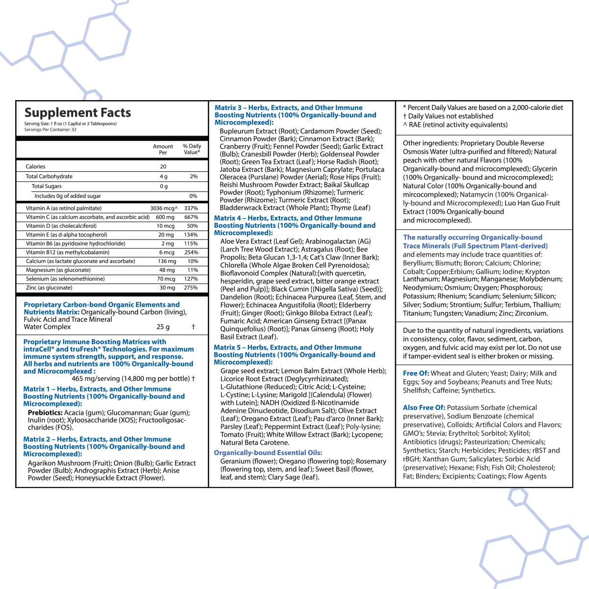 Drucker Labs -intraIMMUNE Organic Liquid Daily Immune & Defense Support, Multivitamin, Elderberry, Echinacea, Zinc, Vitamin D, C E, Vegan, Non GMO, Gluten Free (32 oz., Sugar Free Peach Berry) intraIMMUNEAu supplements