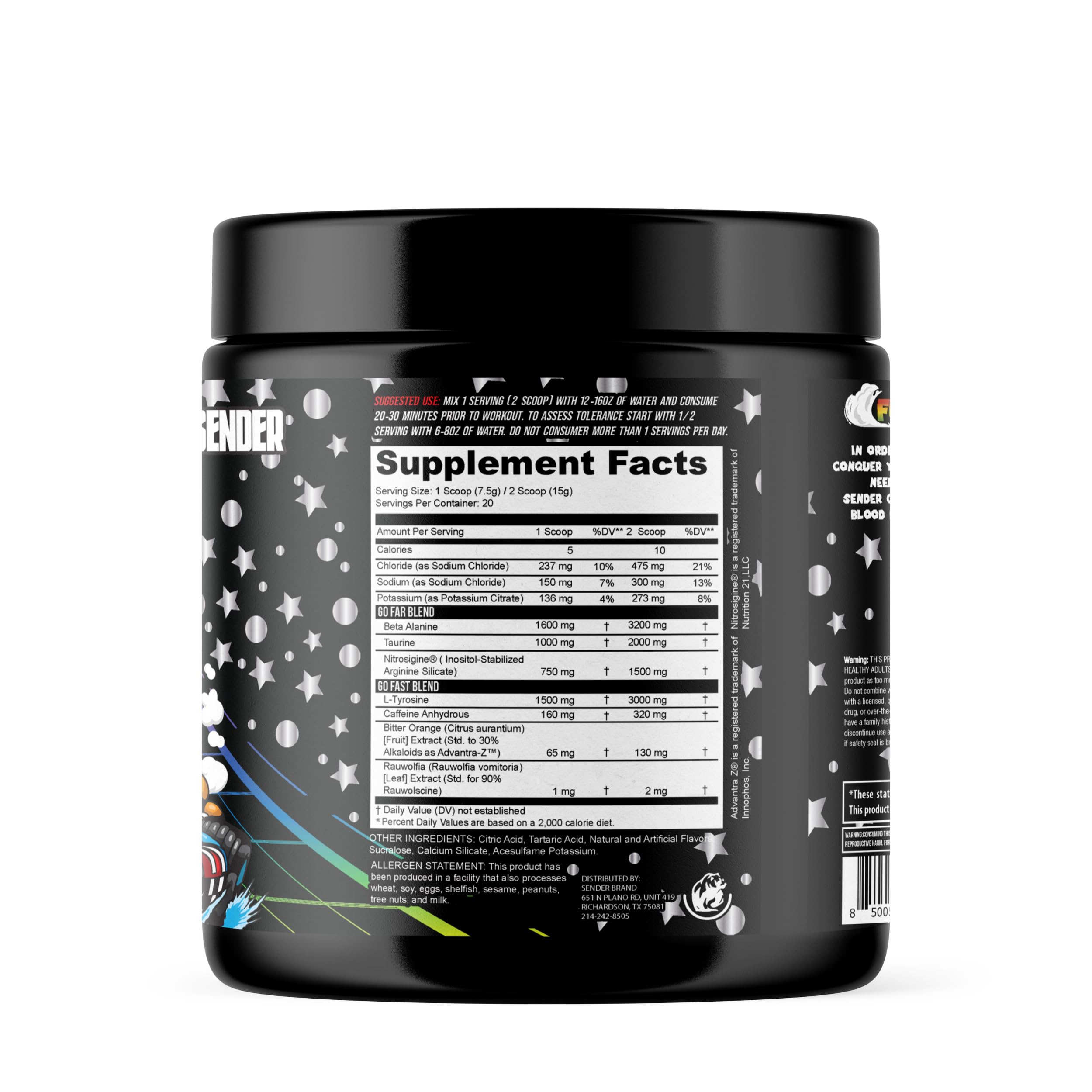 Sender Brand Clutch Hot Pursuit - High-Stim Pre-Workout Powerhouse with Beta Alanine SenderAu supplements