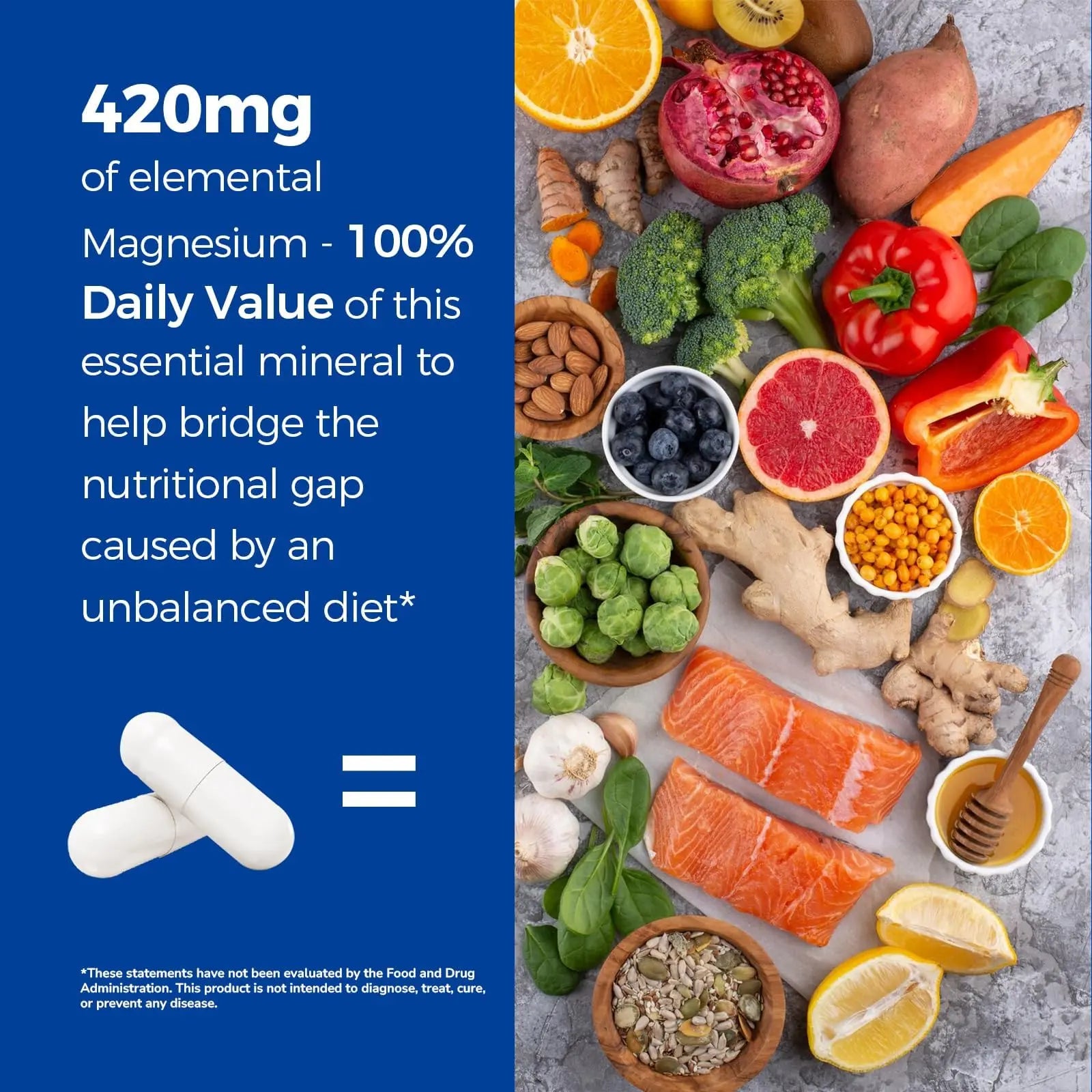 Vitalibre 10 in 1 Magnesium Complex, 420mg Elemental Magnesium | Ultra Strength, Max Absorption | Chelated Magnesium Supplement for Nerves, Bone & Heart Health | Non-GMO, 120 Vegan Capsules Vitalibrenz supplements