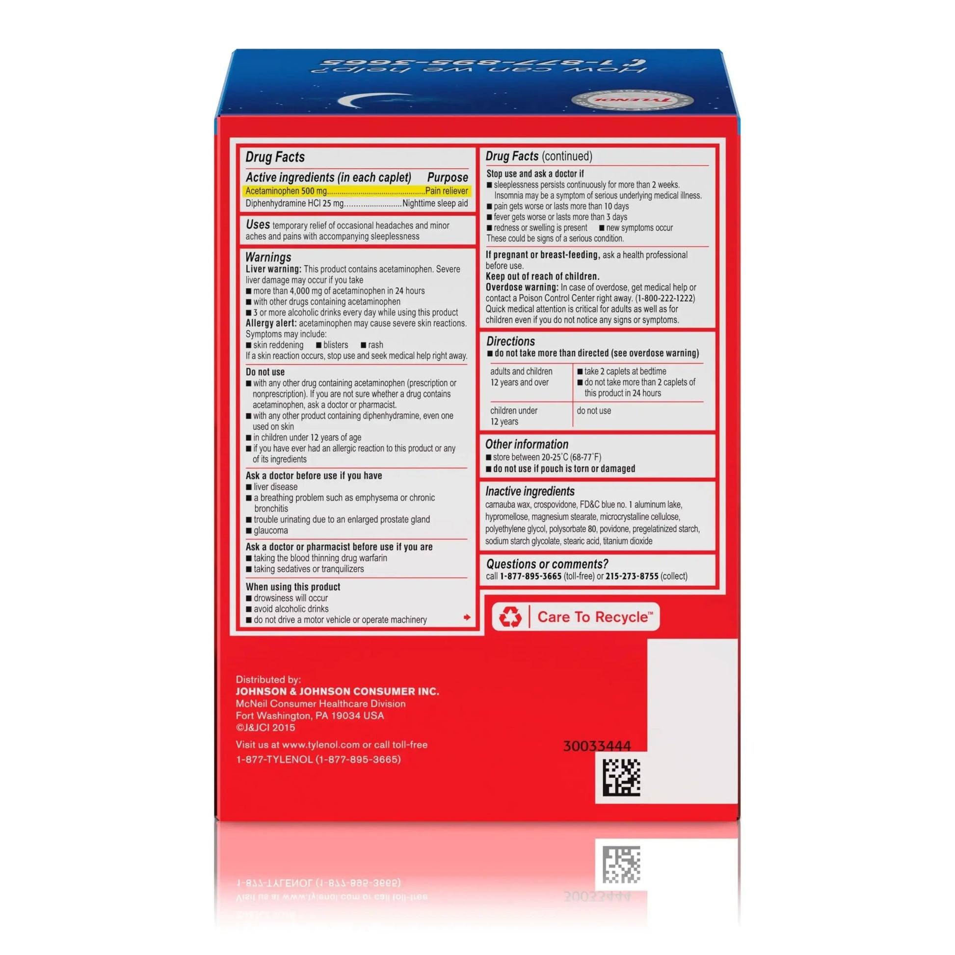 Tylenol PM Extra Strength Nighttime Pain Reliever Sleep Aid Caplets with Acetaminophen & Diphenhydramine HCl, Relief for Nighttime Aches & Pains, Travel Size, 50 Packs of 2 Caplets TylenolAu supplements