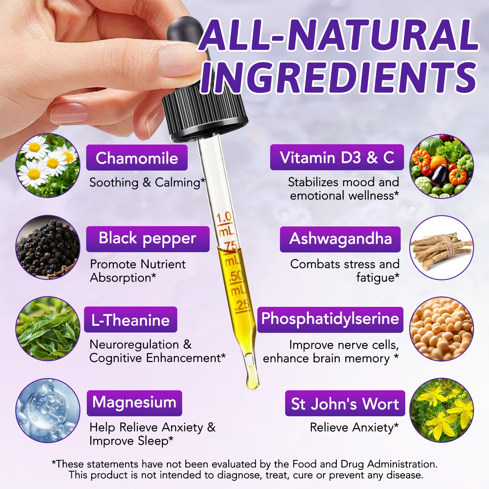 NIFEISHI Cortisol Reducer & Manager Liquid Drops for Women & Men | Cortisol Supplements with Ashwagandha & Magnesium | 9-in-1 Stress & Mood Support, Blueberry Flavor-2.02 floz NIFEISHIAu supplements
