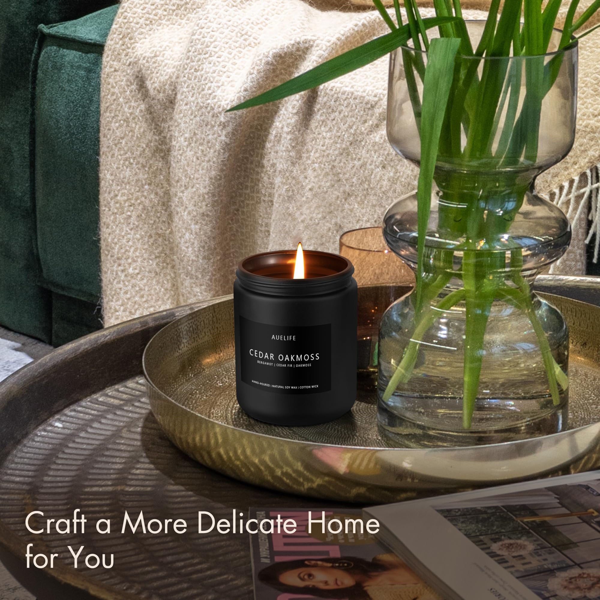 Scented Candles Set | Men Candles Set, Candles for Men Scented Candles for Home - 4 Pack Candles Scents AuelifeAu supplements
