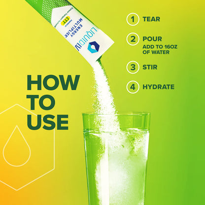 Liquid I.V. Hydration + Energy Multiplier - Mango Tamarind - Hydration Powder Liquid I.V.US supplements