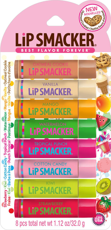 Lip Smacker Original & Best Holiday Flavored Lip Balm Party Pack, Oatmeal Cookie, Vanilla, Mango, Watermelon, Tropical Punch, Cotton Candy, Kiwi, Strawberry, Clear Lip SmackerAu supplements