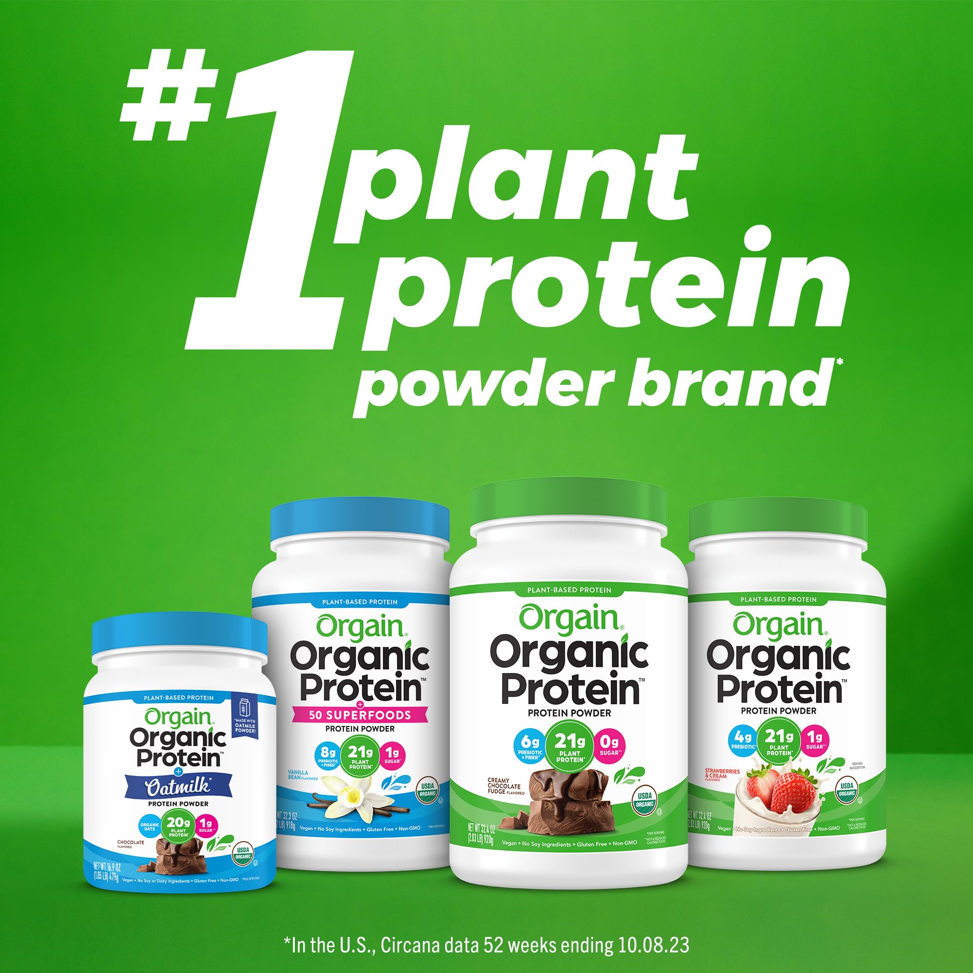 Orgain Organic Vegan Protein Powder, Chocolate Coconut - 21g of Plant Based Protein OrgainUS supplements