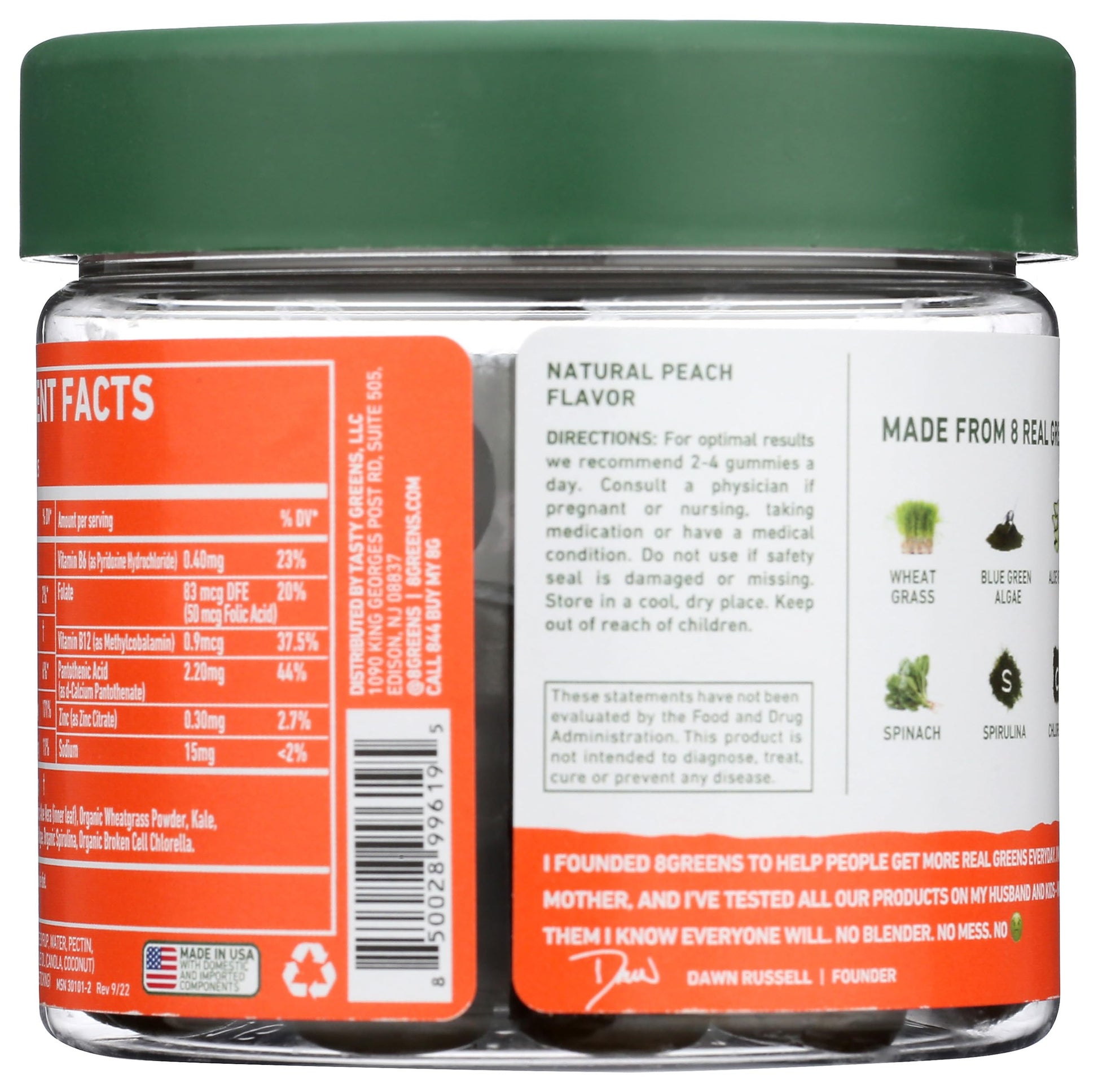 8Greens Daily Greens Gummies - Superfood Booster, Energy & Immune Support 8GreensUS supplements