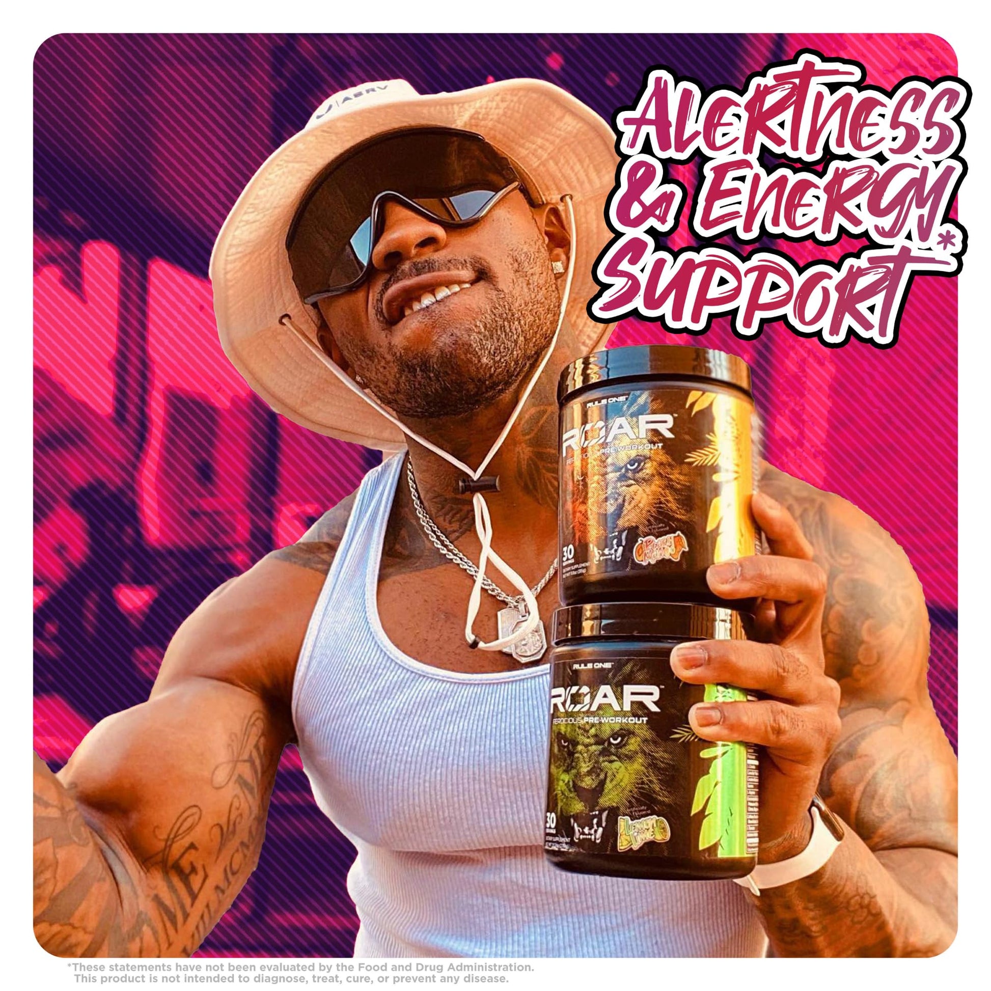 Rule 1 R1 Roar, Wild Grape - 10.05 oz - Pre-Workout Powder - with Creatine, Beta-Alanine Rule 1 ProteinsAu supplements