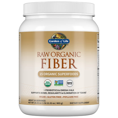 Garden Of Life Raw Organic Superfood Fiber for Constipation Relief, 1.77oz (803g) Powder Garden of LifeUS supplements