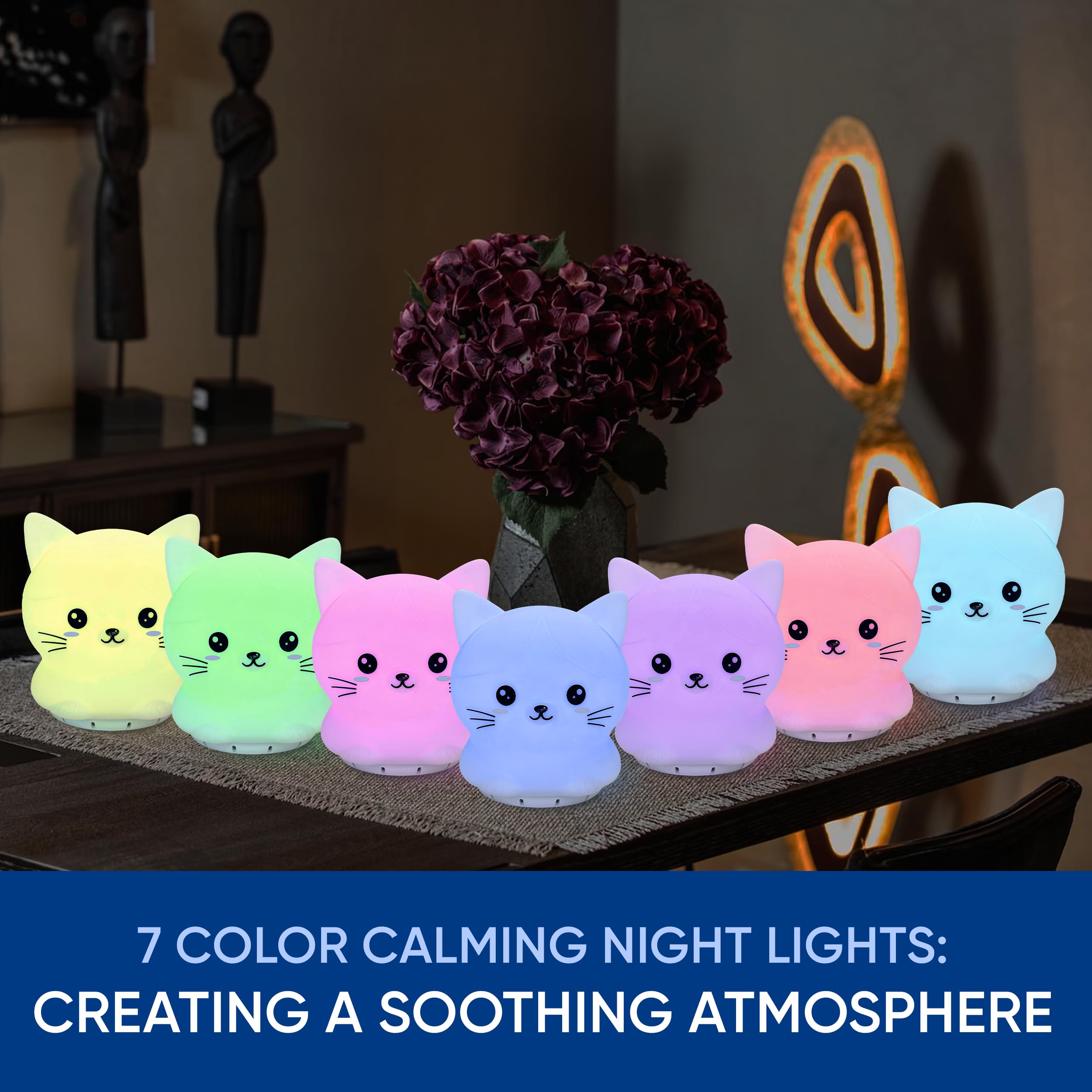 Mindfulness 'Breathing Kitty' | 4-7-8 Guided Visual Meditation Breathing Light | 3 in 1 Device RainlaxAu supplements