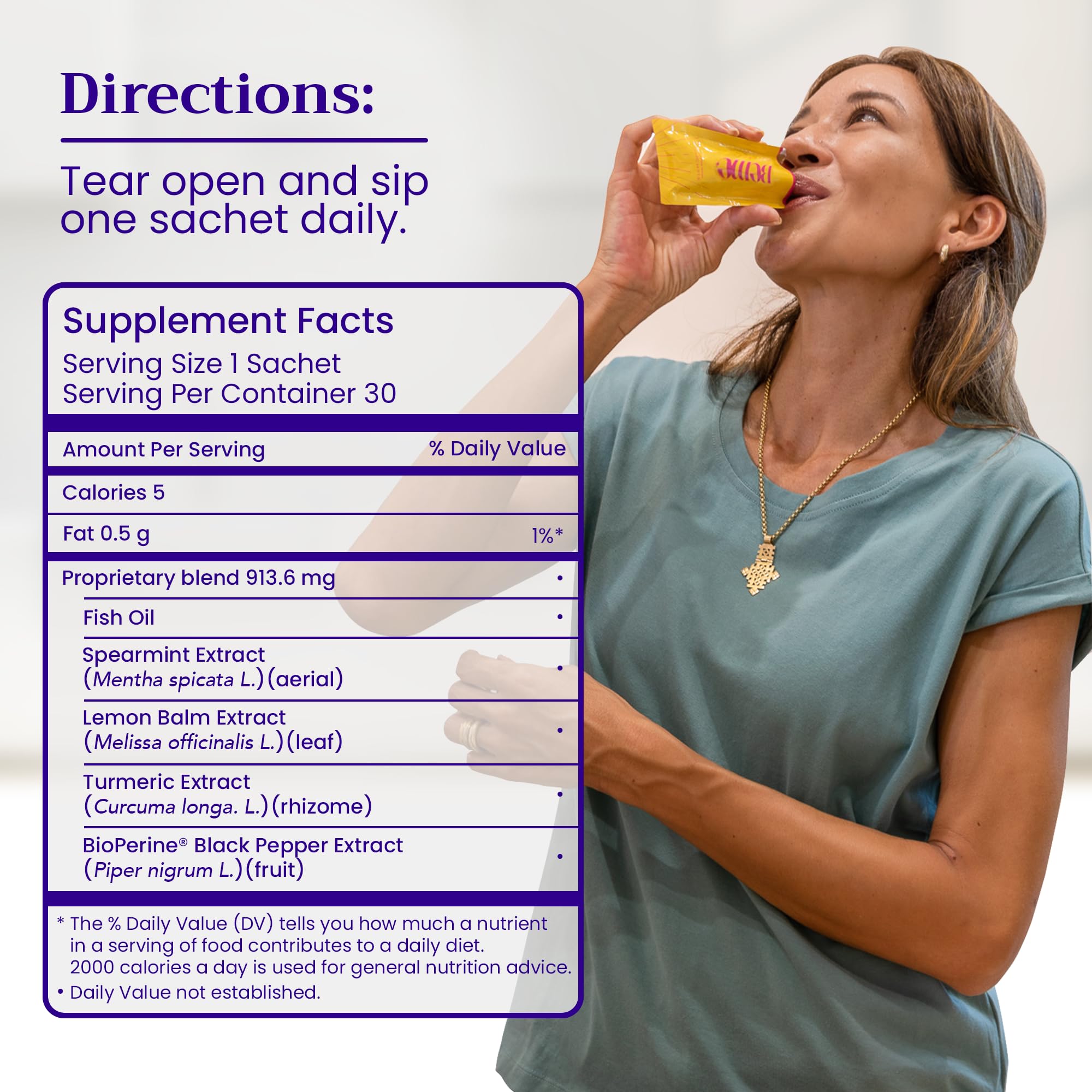 BeMe Liquid Omega 3 Fish Oil - Turmeric Curcumin, Lemon Balm Extract & Omega 3 Supplement for Women - Patented EPAX® for Quick Absorption & high bioavailability - Supports Memory & Brain Health BeMeAu supplements