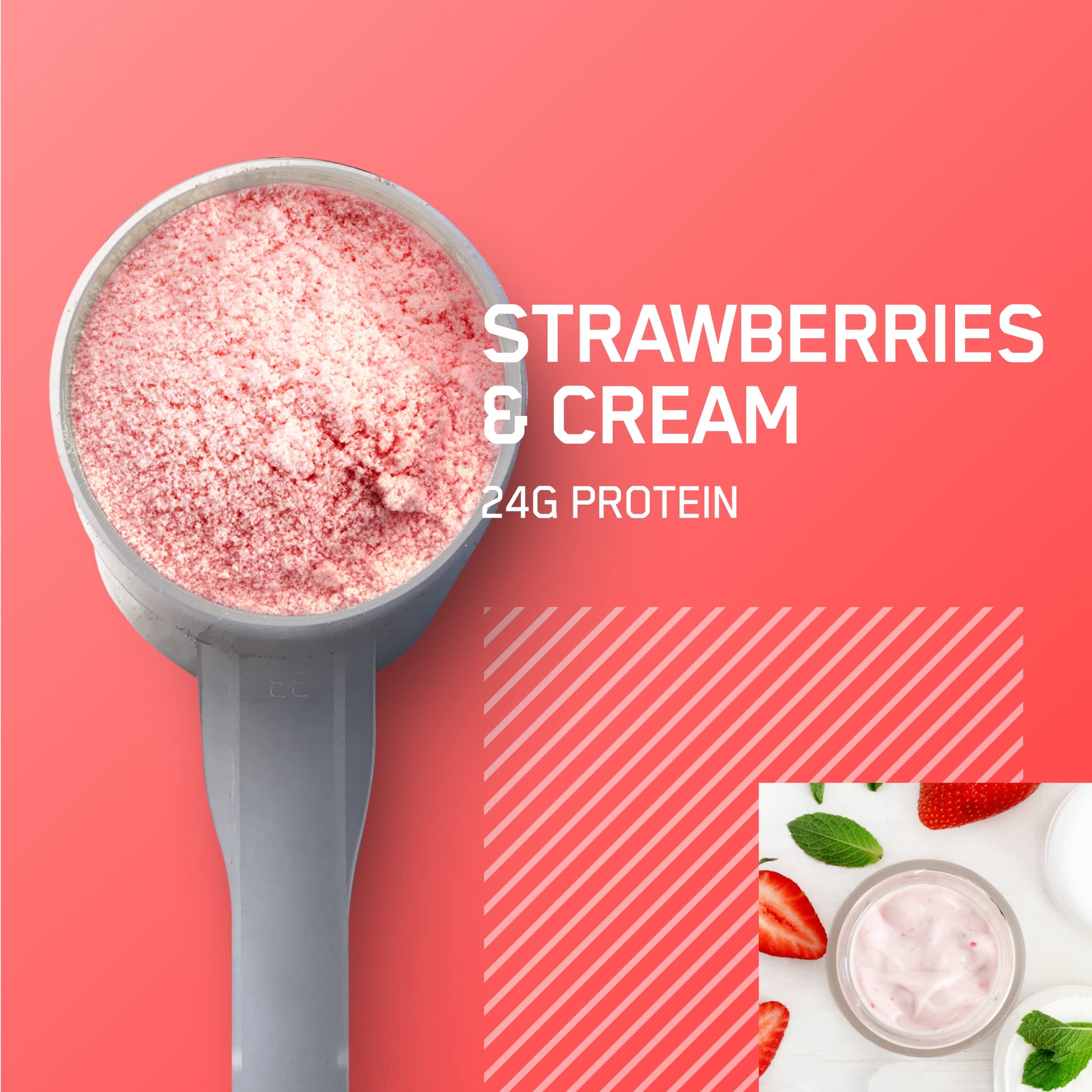 Optimum Nutrition Gold Standard 100% Whey Protein Powder, Strawberries & Cream Optimum NutritionAu supplements