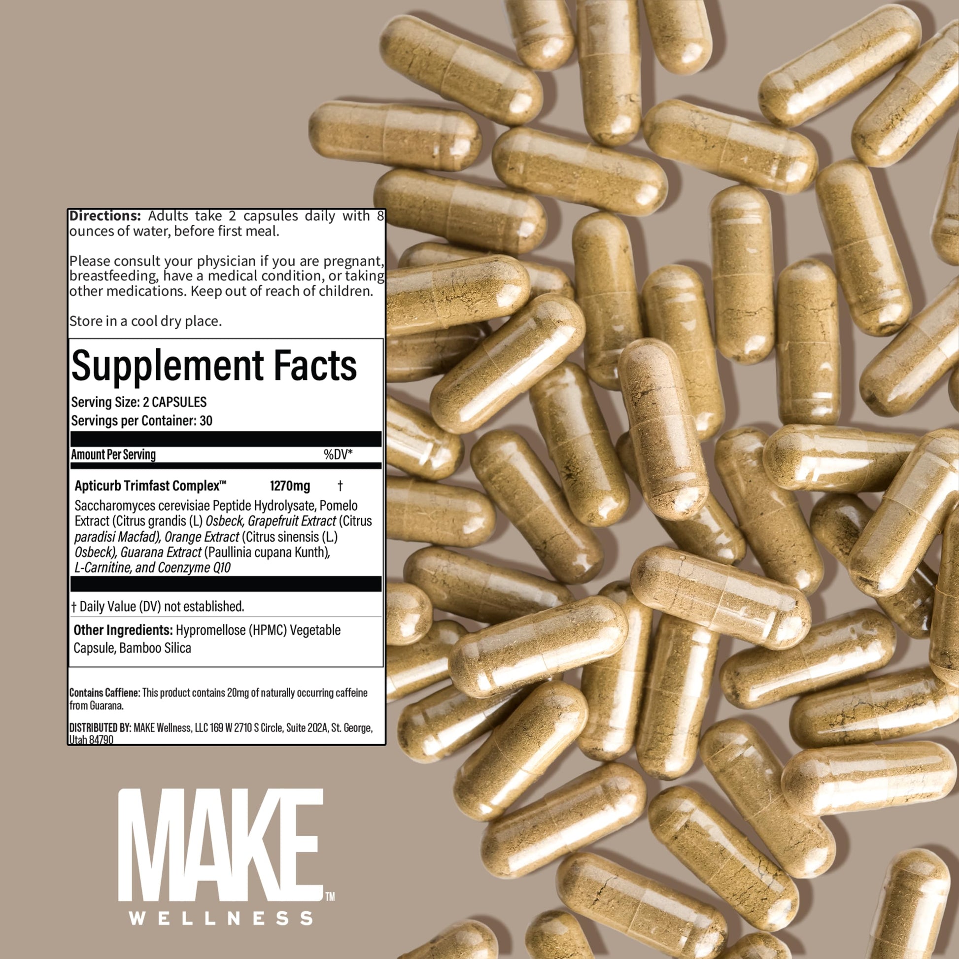 Make Wellness Lean Peptide Supplement | Supports Overall Wellness, Normal Muscle Health & Active Lifestyles | Bioactive Peptide Blend | Clean, Non-GMO Formula | 30 Servings for Daily Nutrition Make WellnessAu supplements