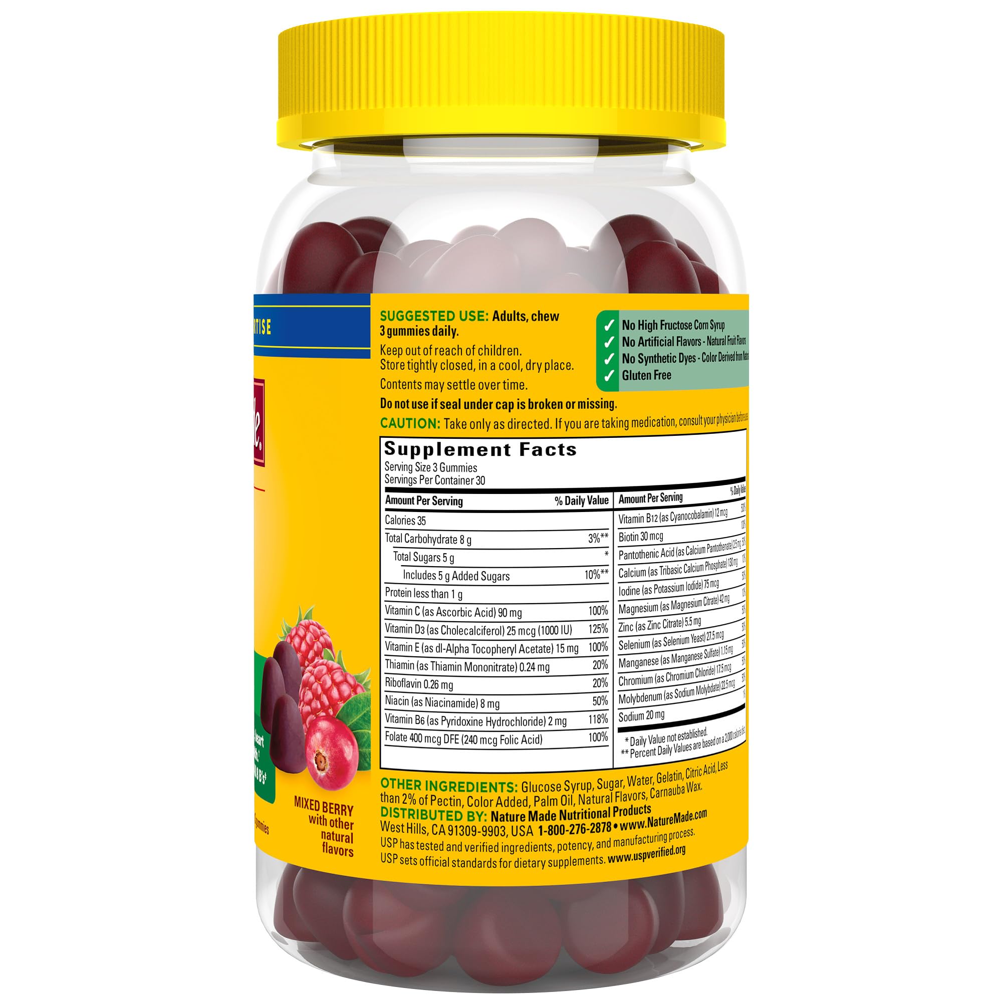 Nature Made Advanced Multivitamin Gummies for Adults, Women's and Men's Multivitamin Gummies with Magnesium Citrate Nature MadeAu supplements
