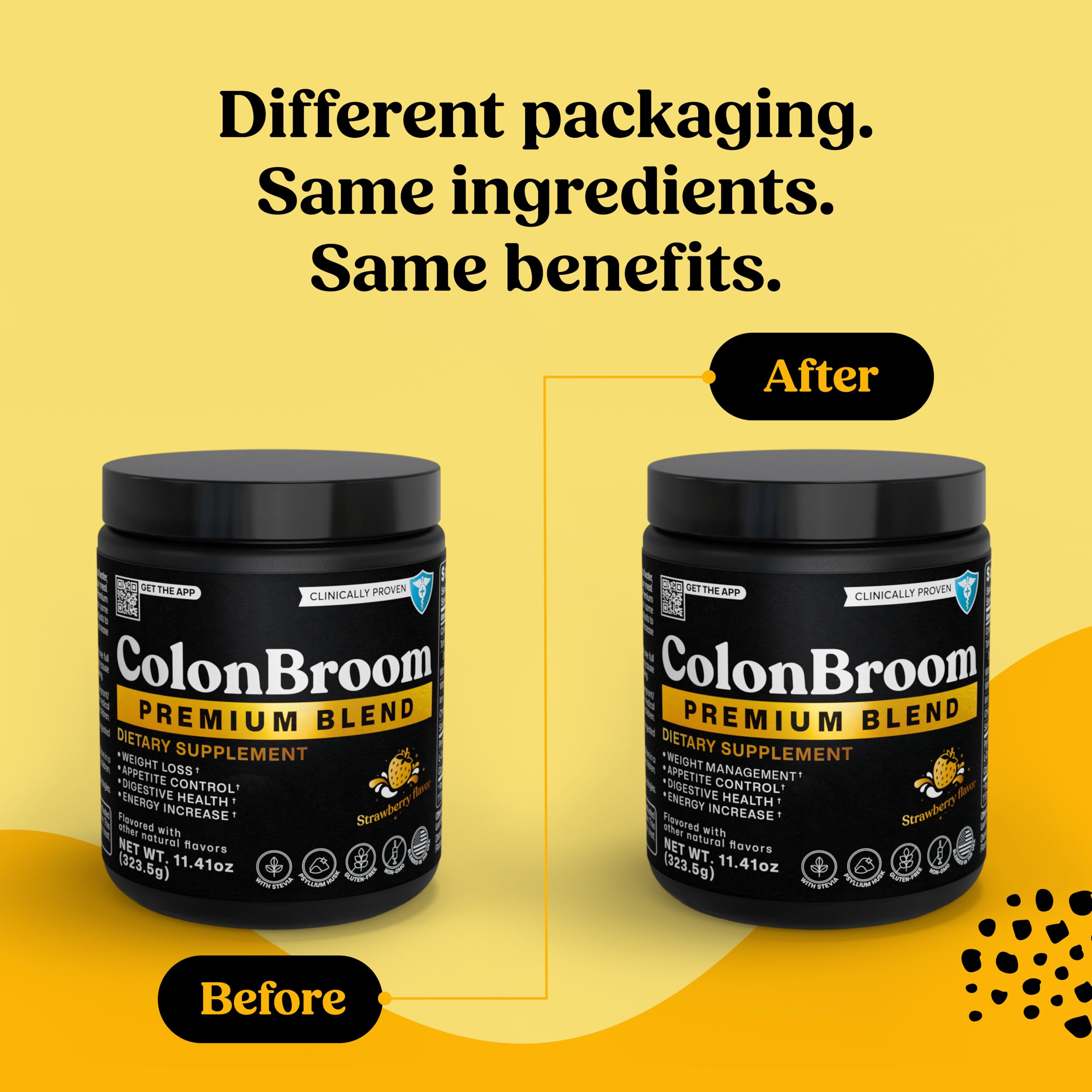 ColonBroom Premium Weight Management Supplement (Strawberry) - Colon Broom Psyllium Husk Fiber Powder Drink - Gluten Free, Non-GMO Colon Cleanse for Bloating Relief & Gut Health, 200 Servings ColonBroomAu supplements