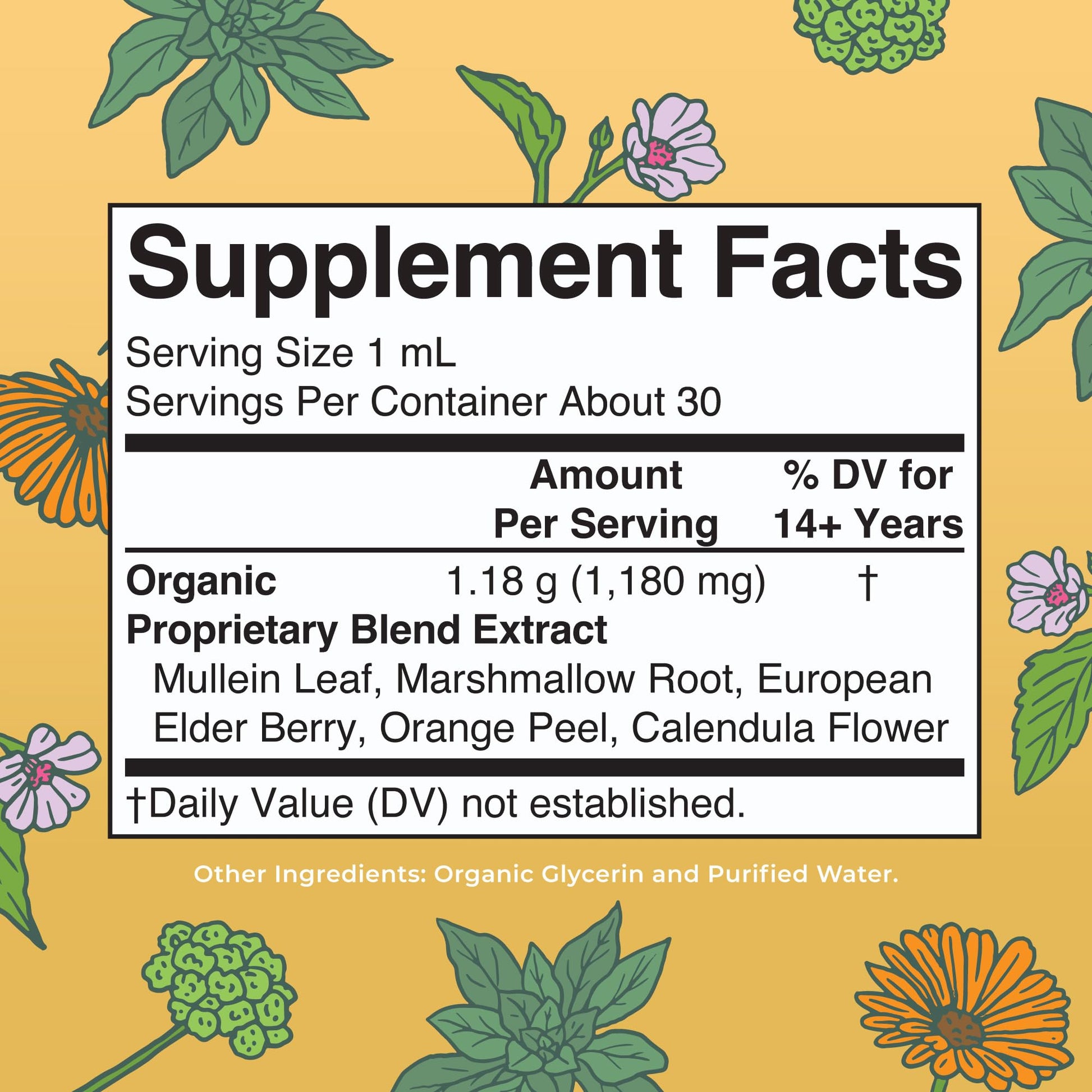 MaryRuth Organics USDA Organic Respiratory Health Liquid Drops with Mullein Leaf | Marshmallow Root & Elderberry | Mullein Drops for Lungs Herbal Blend | Immune Support Supplement | Vegan | 1 Fl Oz MARYRUTH'SUS supplements