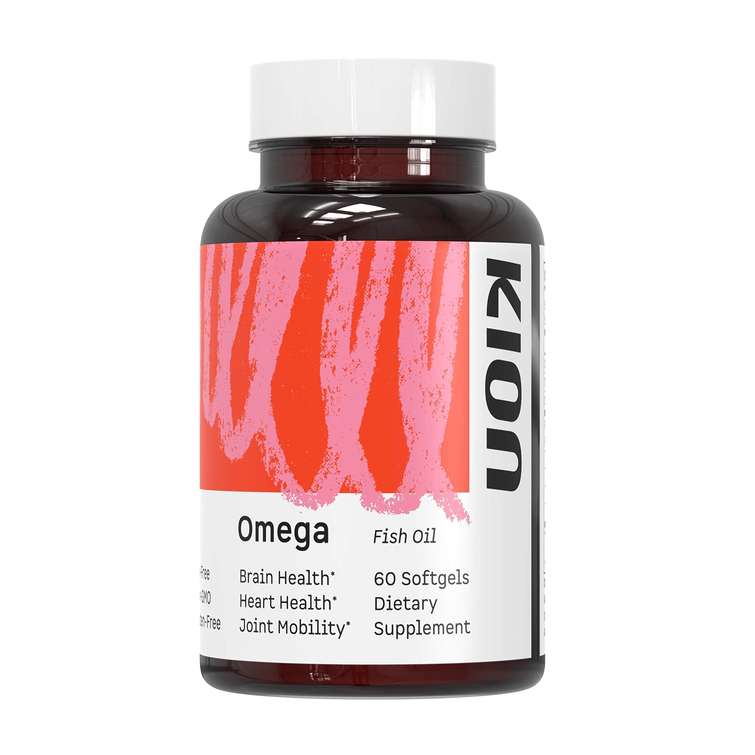 Kion Omega - Omega 3 Fatty Acid Supplements - DHA Supplements - Mini Fish Oil Softgels - Omega 3 DHA EPA Fish Oil Pills - Fish Oil 1,000 mg - 30 Servings KionAu supplements
