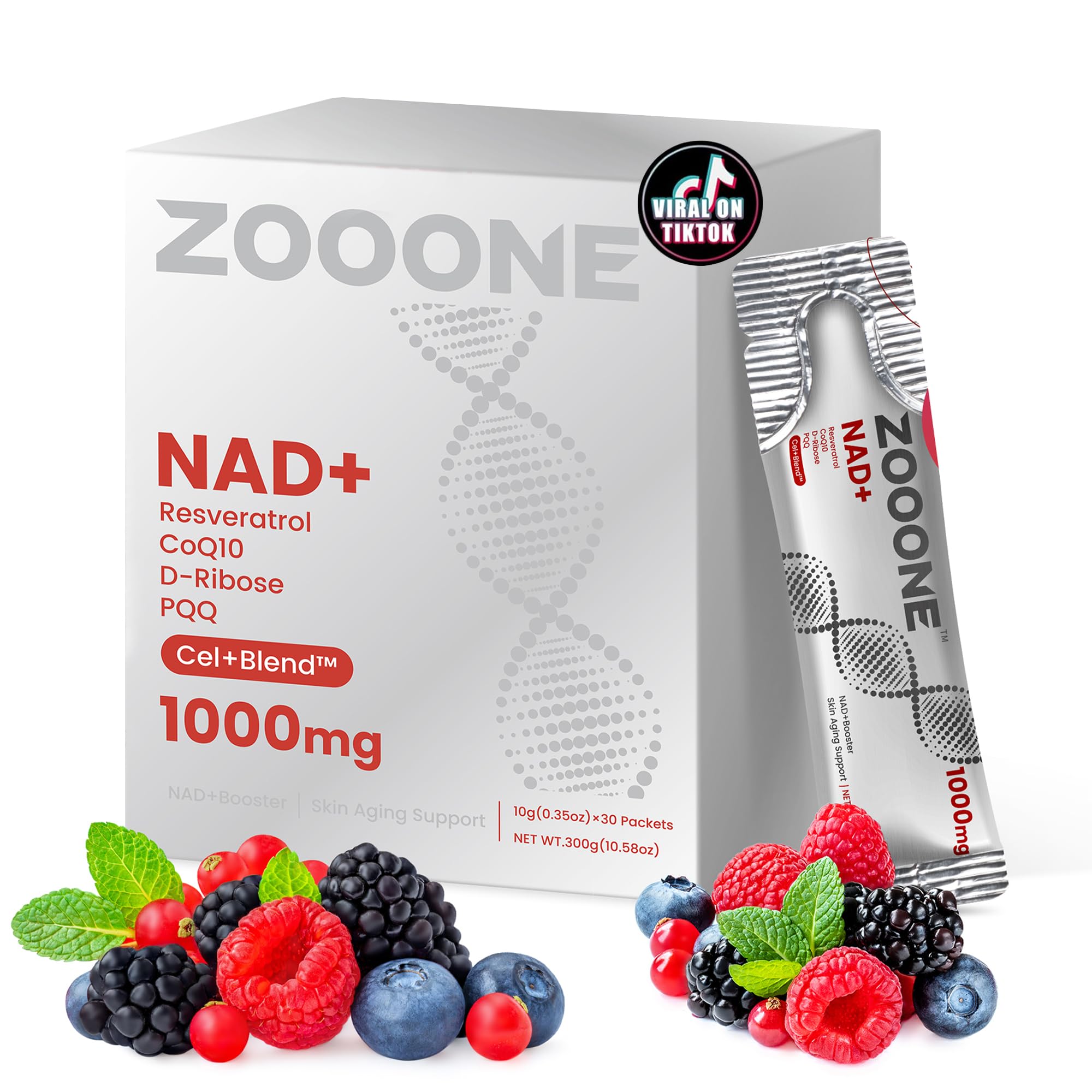 zooone- NAD+ Supplement 30pcs, Premium Nicotinamide Riboside & Resveratrol, DNA Repair & Healthy Aging， Advanced NAD Supplement for Men & Women, Boosts Cellular Energy. zoooneAu supplements