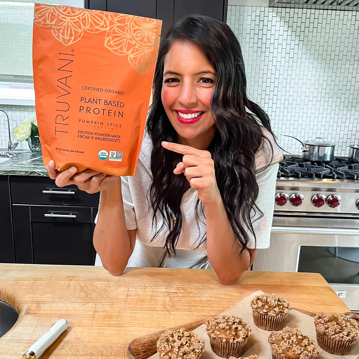 Truvani Organic Vegan Protein Powder Pumpkin Spice - 20g of Plant Based Protein TruvaniUS supplements