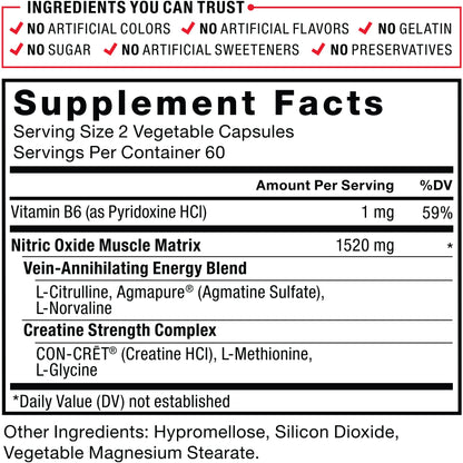 Force Factor Volcano Pre Workout Nitric Oxide Booster Supplement for Men with Creatine Force FactorUS supplements
