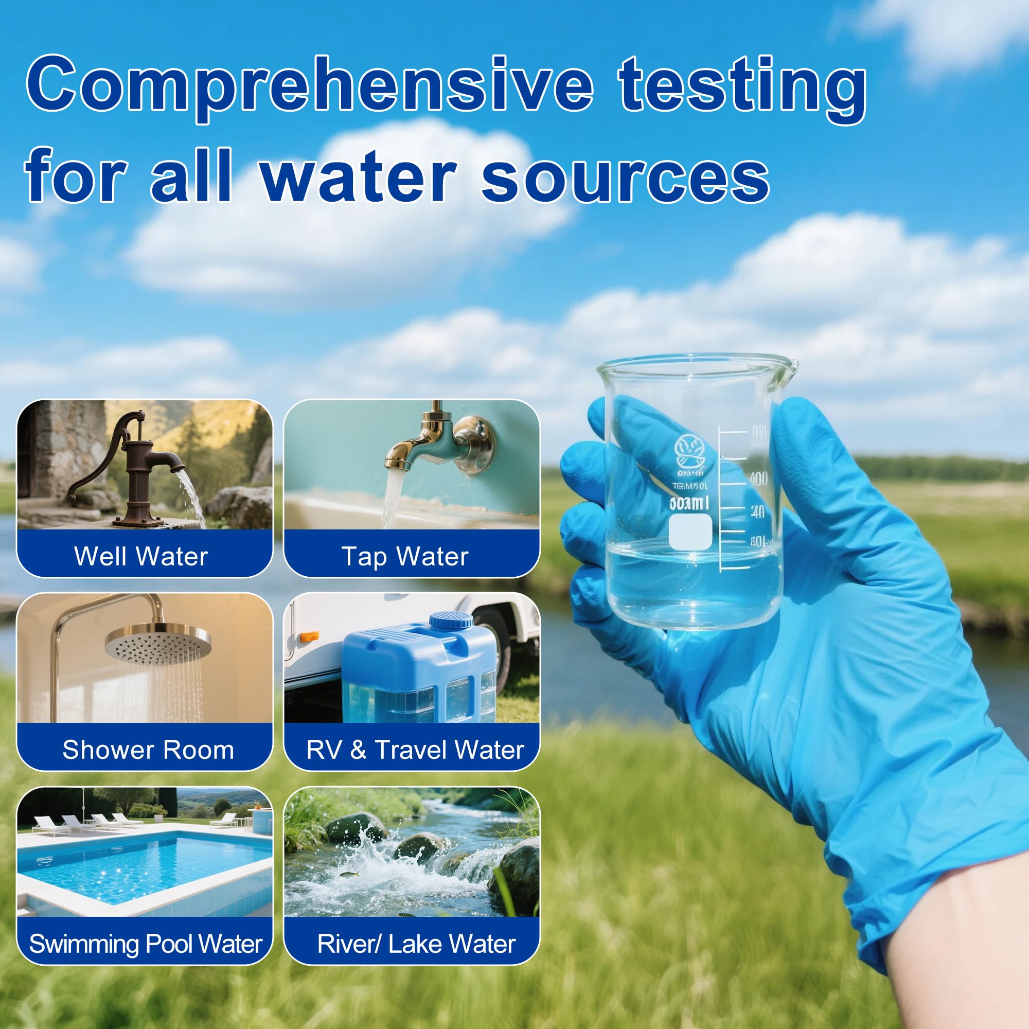 Bacteria Test Kits for Drinking Water - 12 Tests Detect Coliform, E.coli & All Bacteria | Home Quality Testing Kit for Well, Tap, Pool, Hot Tub & City Water | Easy DIY Tester with Free Lab Analysis FunhaostarAu supplements