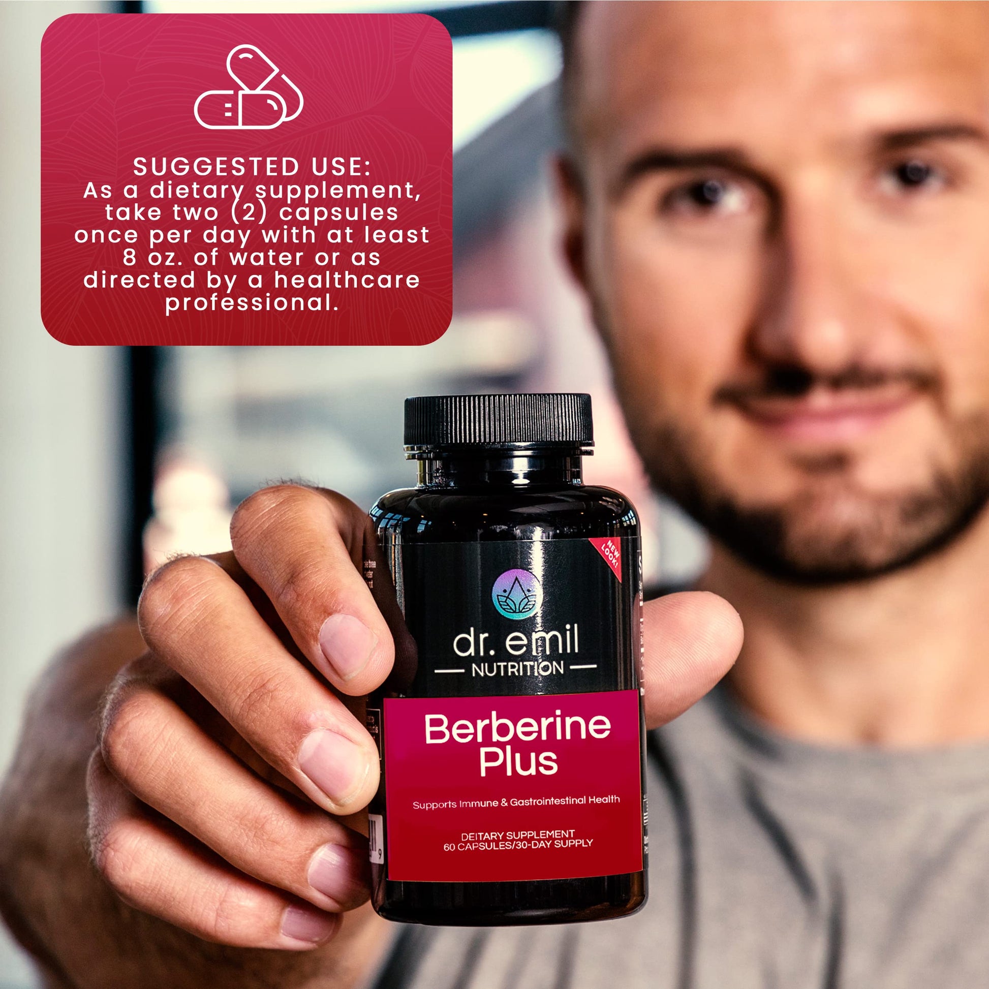 Dr. Emil Berberine 500mg Capsules - Berberine Supplement with Cinnamon, MTC Oil & Milk DR EMIL NUTRITIONAu supplements