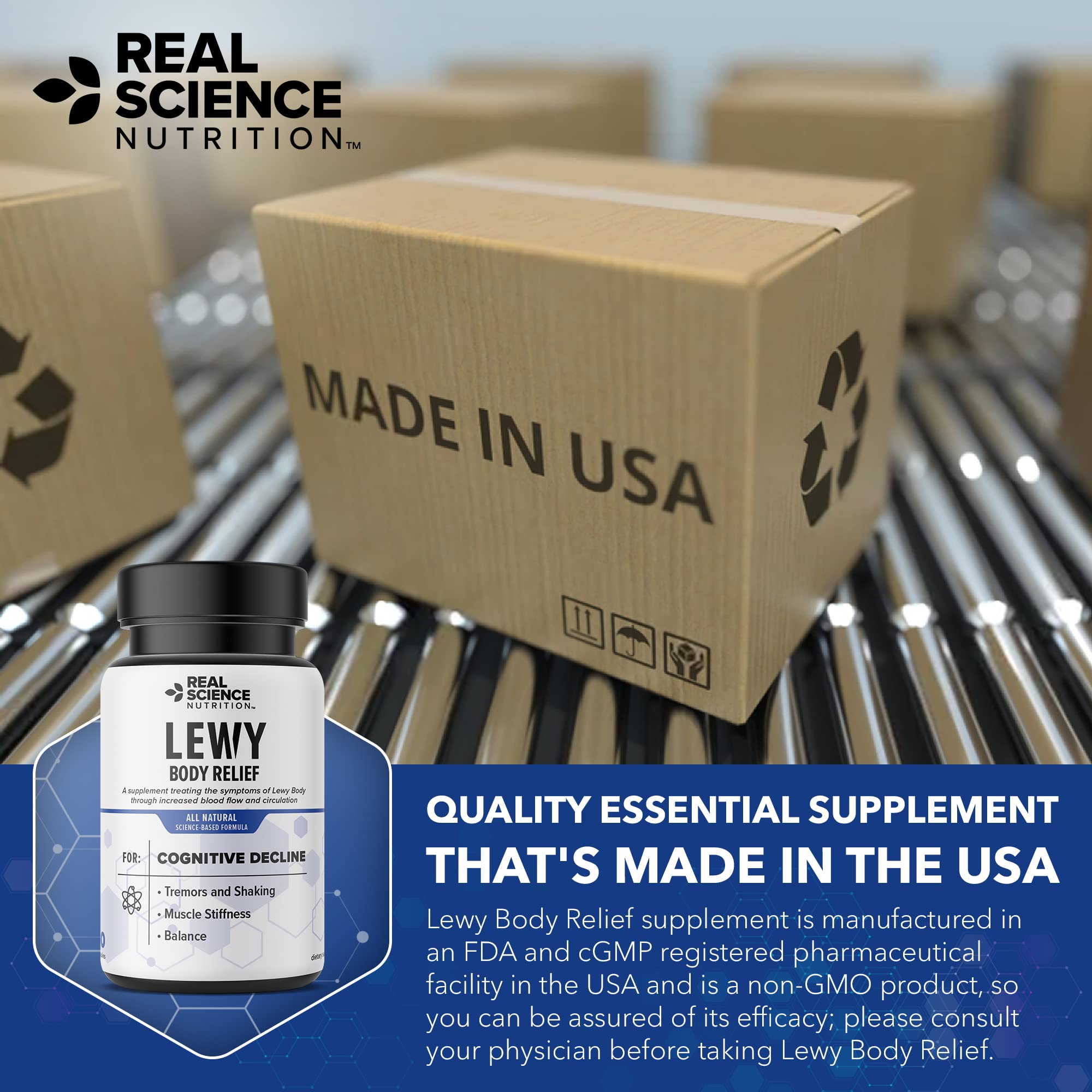 Real Science Nutrition Offers Lew-X - A Nutritional Supplement Formulated for Lewy Body Relief to Support Memory & Clarity, Cognitive Enhancement, Relieve Tremors, Shaking, and Muscle Stiffness, Real Science NutritionAu supplements