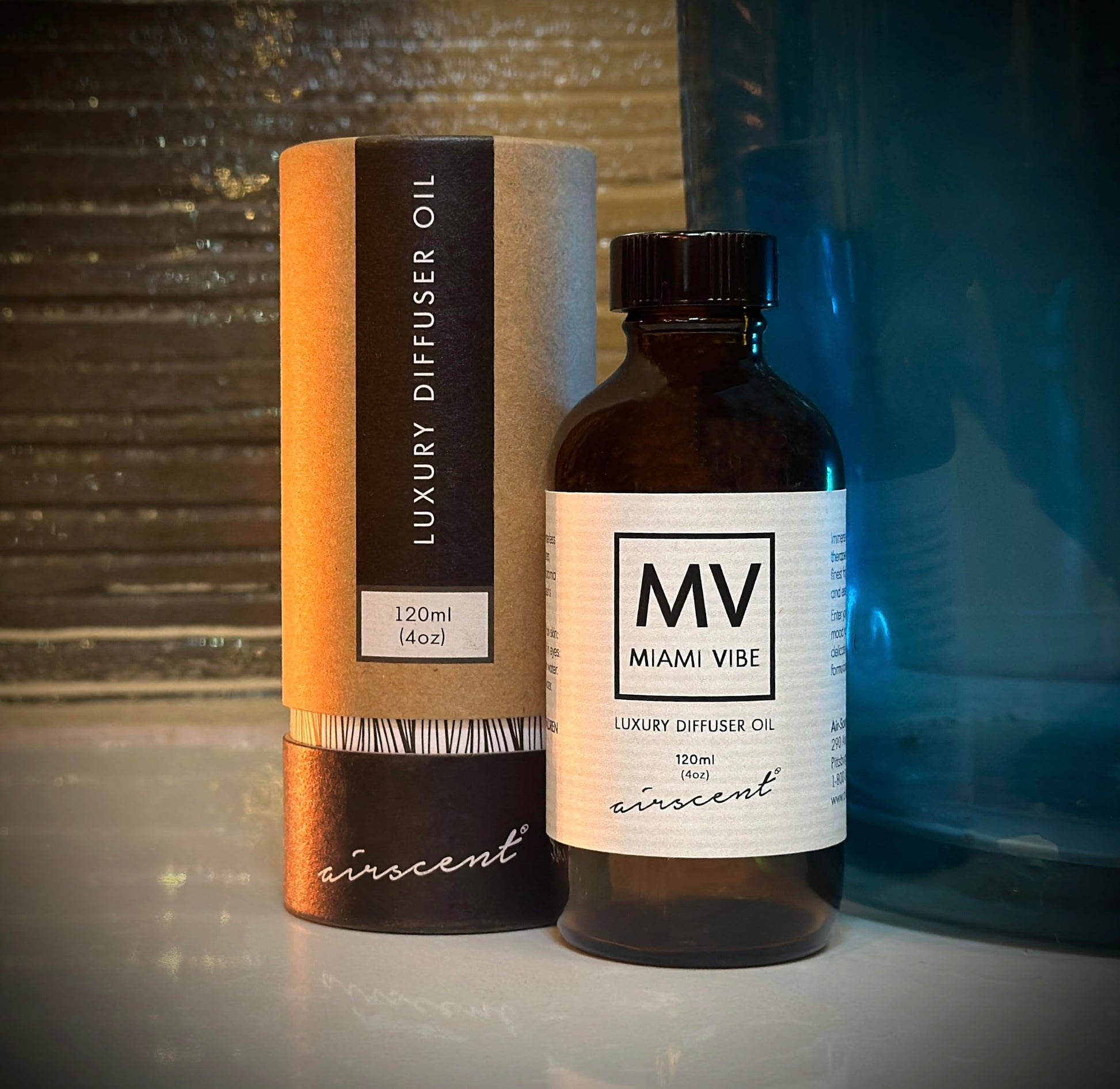 Miami Vibe Diffuser Oil - Air-Scent Fragrance for Aroma Oil Diffusers - 120 Milliliter (4 fl oz) Bottle Air-ScentAu supplements