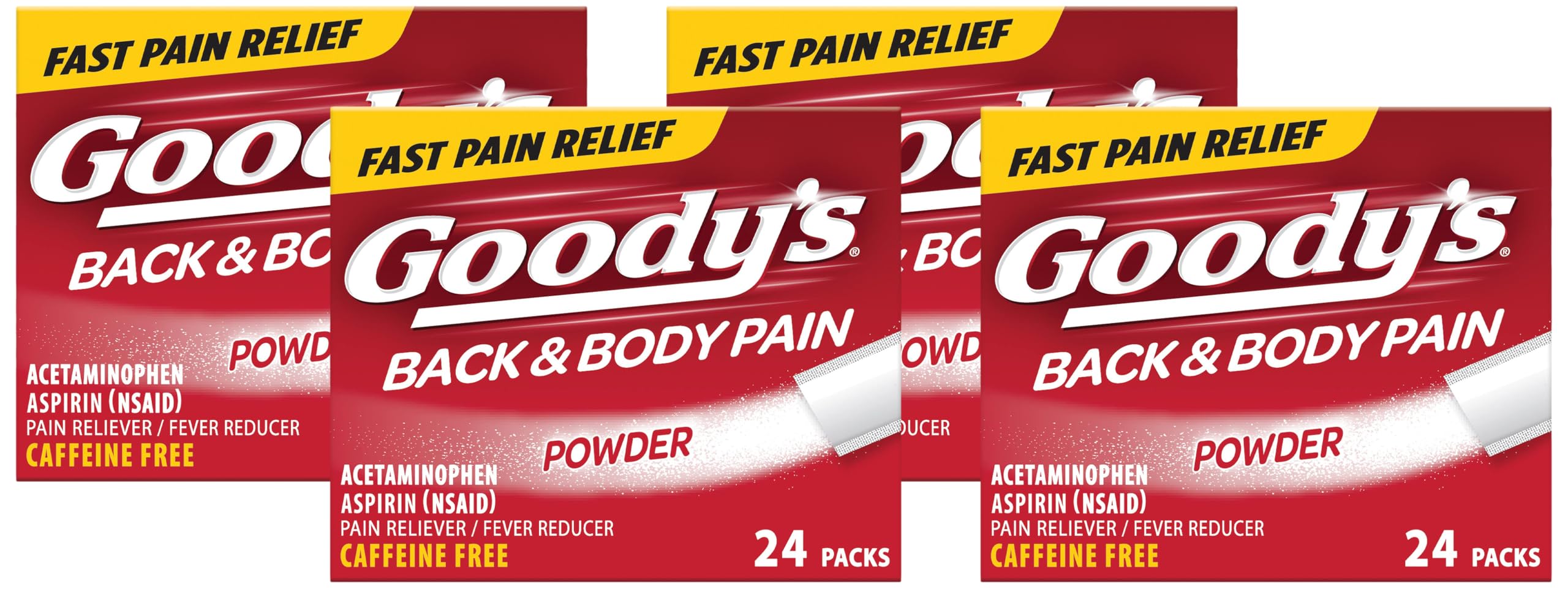 Goody's Back and Body Pain Relief Powder, 24 ct (Pack of 4) Goody'sAu supplements