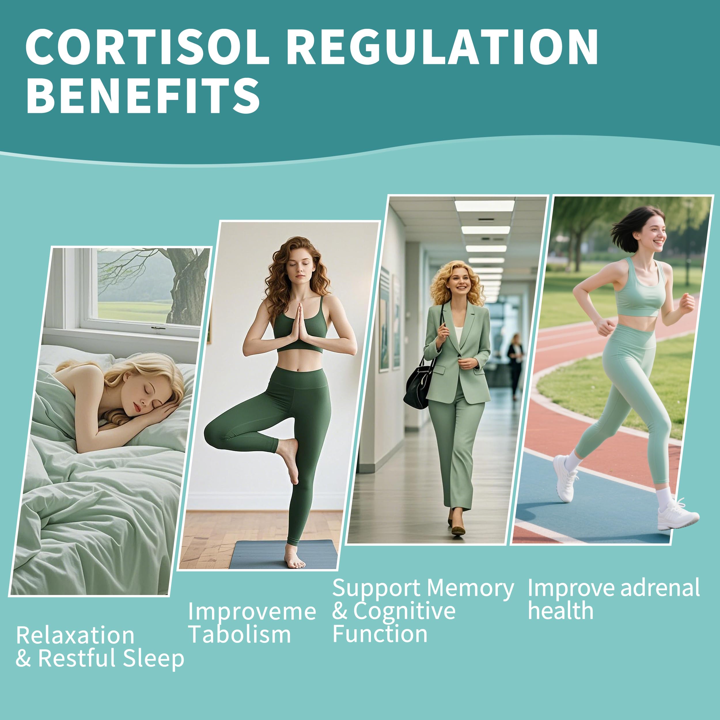 Cortisol Supplements Gummies for Women, Cortisol Reducer w.Ashwagandha Rhodiola Rosea Magnesium L-Theanine Phosphatidylserine Black Peper, Hormone Balanced & Lower Cortisol - 30 Day Vegan Supply HerbanceAu supplements