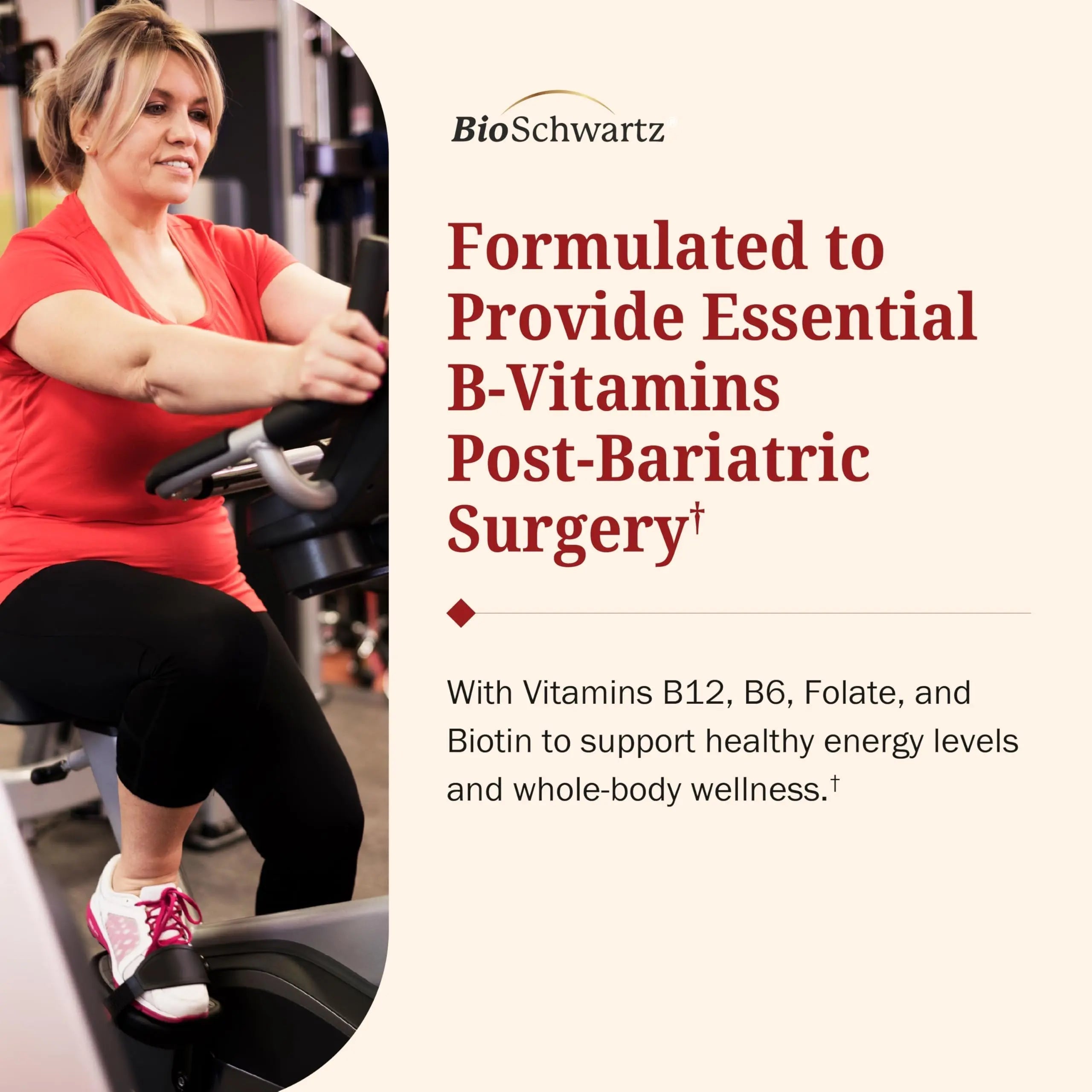 BioSchwartz Bariatric B12 Plus Dissolvable Tablets - 1000mcg Vitamin B12, Vitamin B6, Folate, Biotin - Cherry Strawberry Flavor BioSchwartzAu supplements