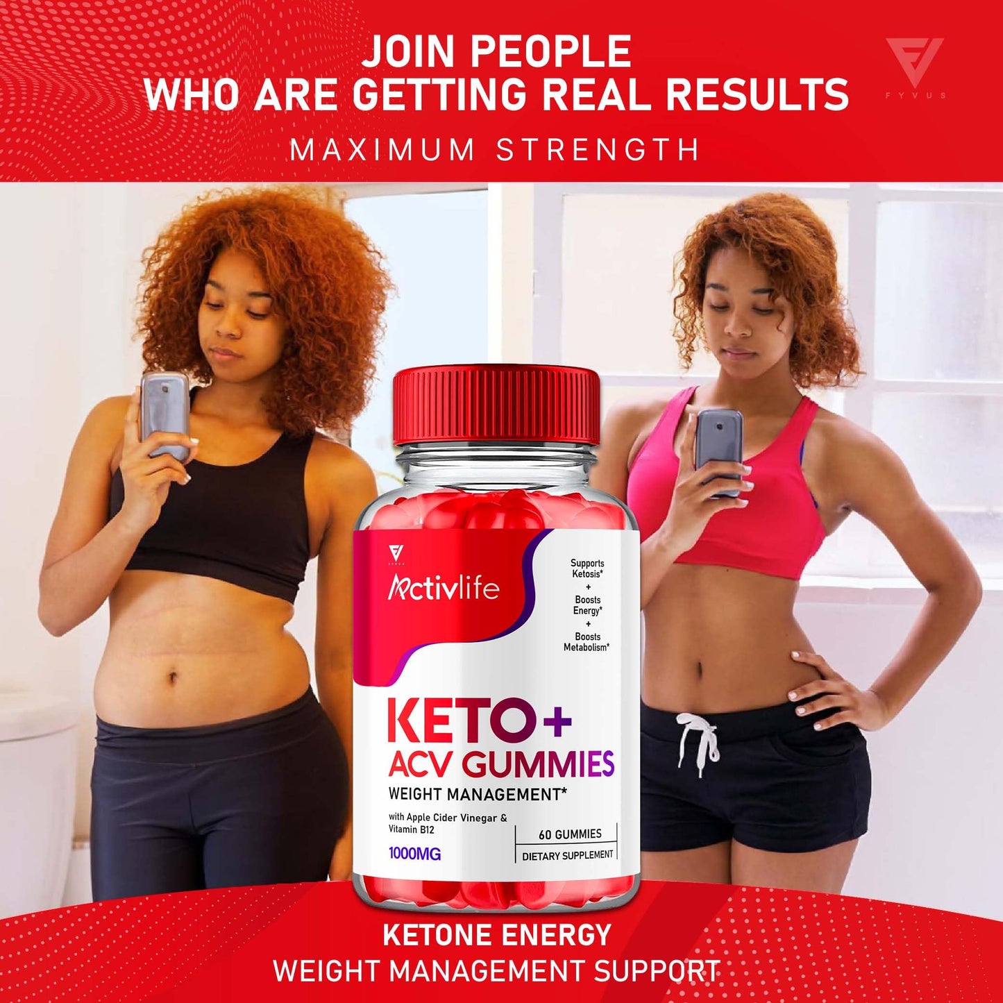 (2 Pack) Activlife Keto ACV Gummies Activelife Keto Advanced, Active Life Keto FyvusUS supplements