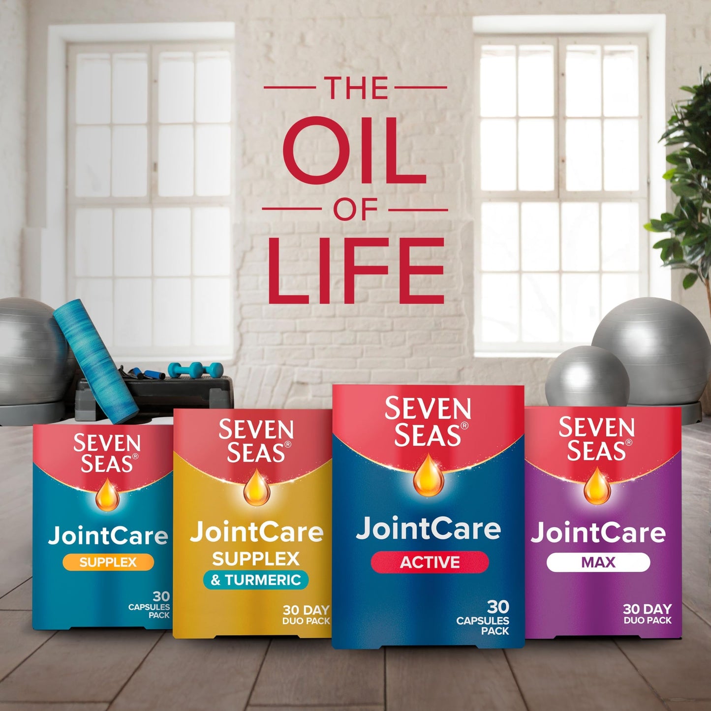Seven Seas JointCare Active, With Glucosamine, Omega-3, Chondroitin, Vitamins C and D Seven SeasUS supplements