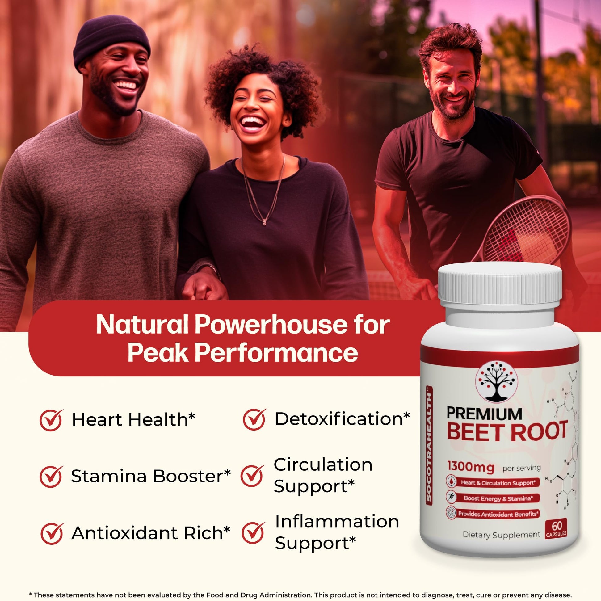 Socotra Health Beet Root Capsules - Made with Premium Organic Beetroot Powder Socotra HealthAu supplements