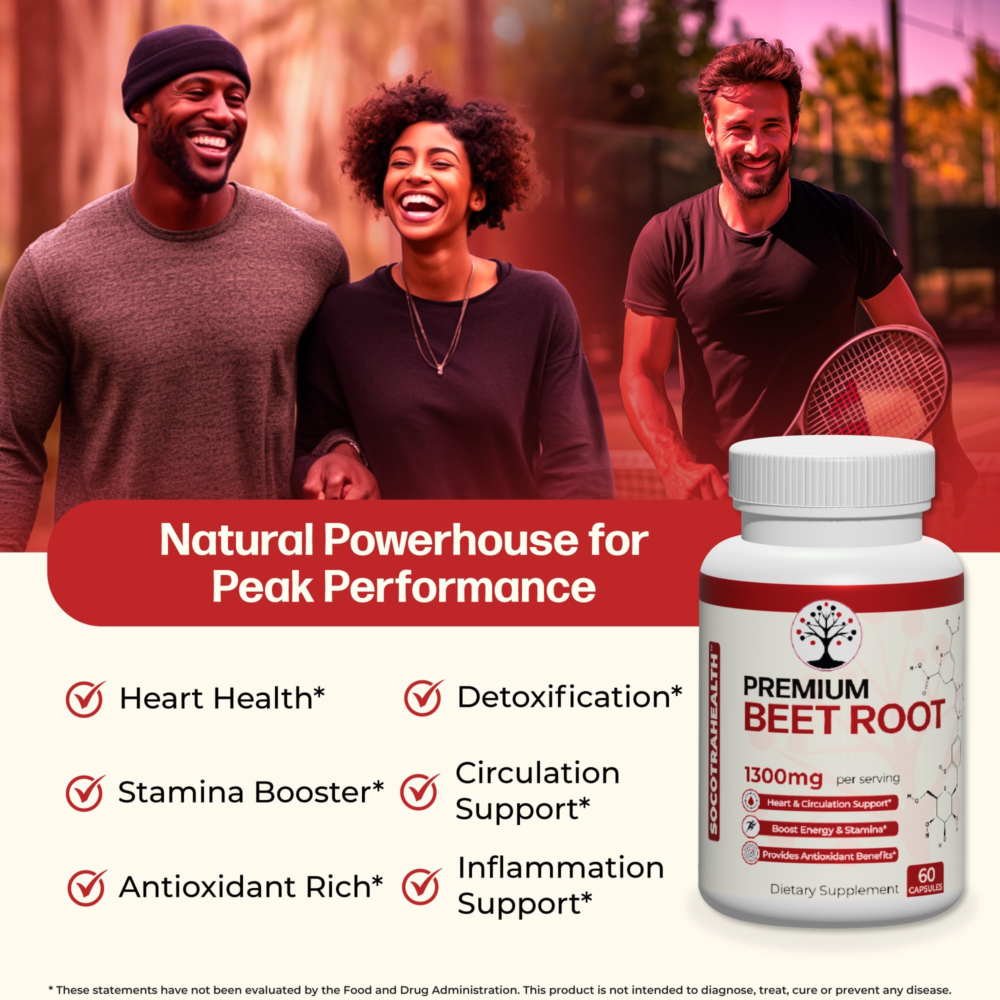 Socotra Health Beet Root Capsules - Made with Premium Organic Beetroot Powder Socotra HealthAu supplements