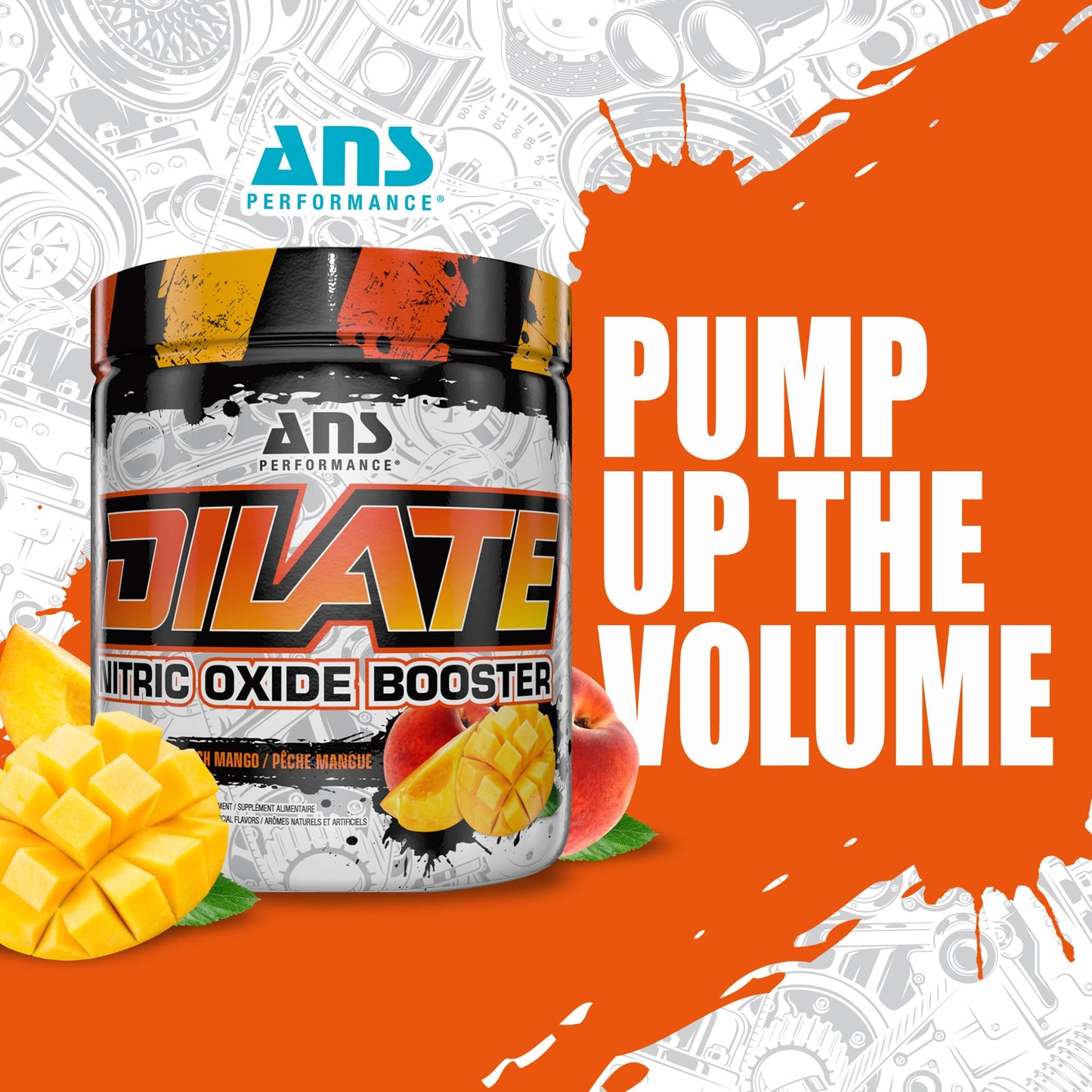 ANS Performance Dilate Pump PreWorkout Powder - Dietary Supplement - Maximizes ANS PerformanceUS supplements