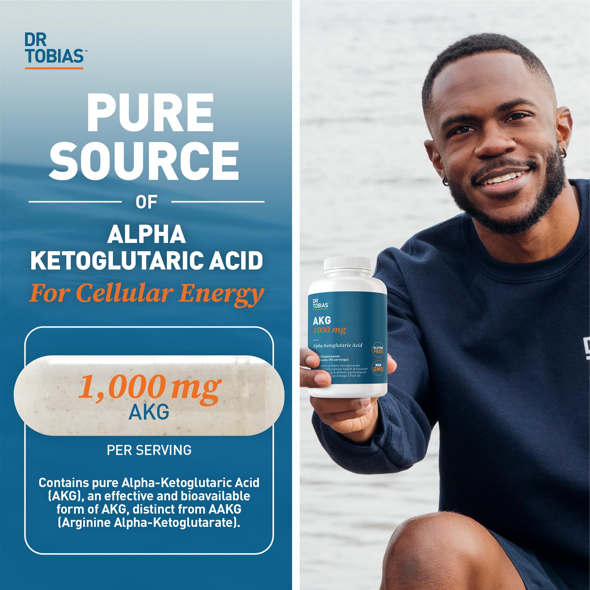 Dr. Tobias AKG Supplement & Joint Support Supplement - Supports Energy, Muscles, Cartilage & Joint Health, Non-GMO Dr. TobiasAu supplements