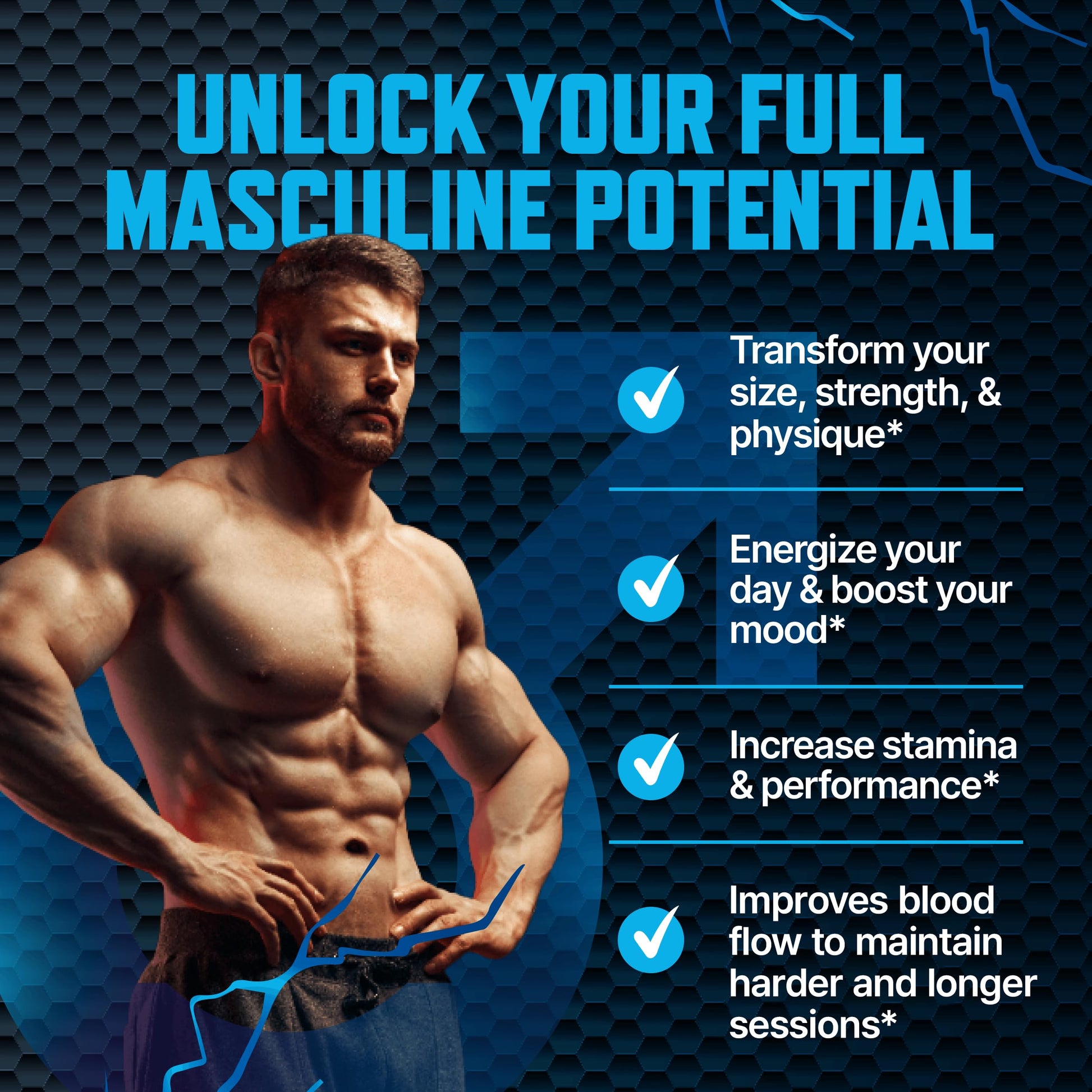 Testosterone Booster Gummies, Male Enhancing Supplement, Add 2 in” Enlargement Gummies for Men , Male Enhancement Chews Energy, Strength, Stamina, Endurance, Performance, Natural Blue Berry Chews Sapir's NutritionAu supplements