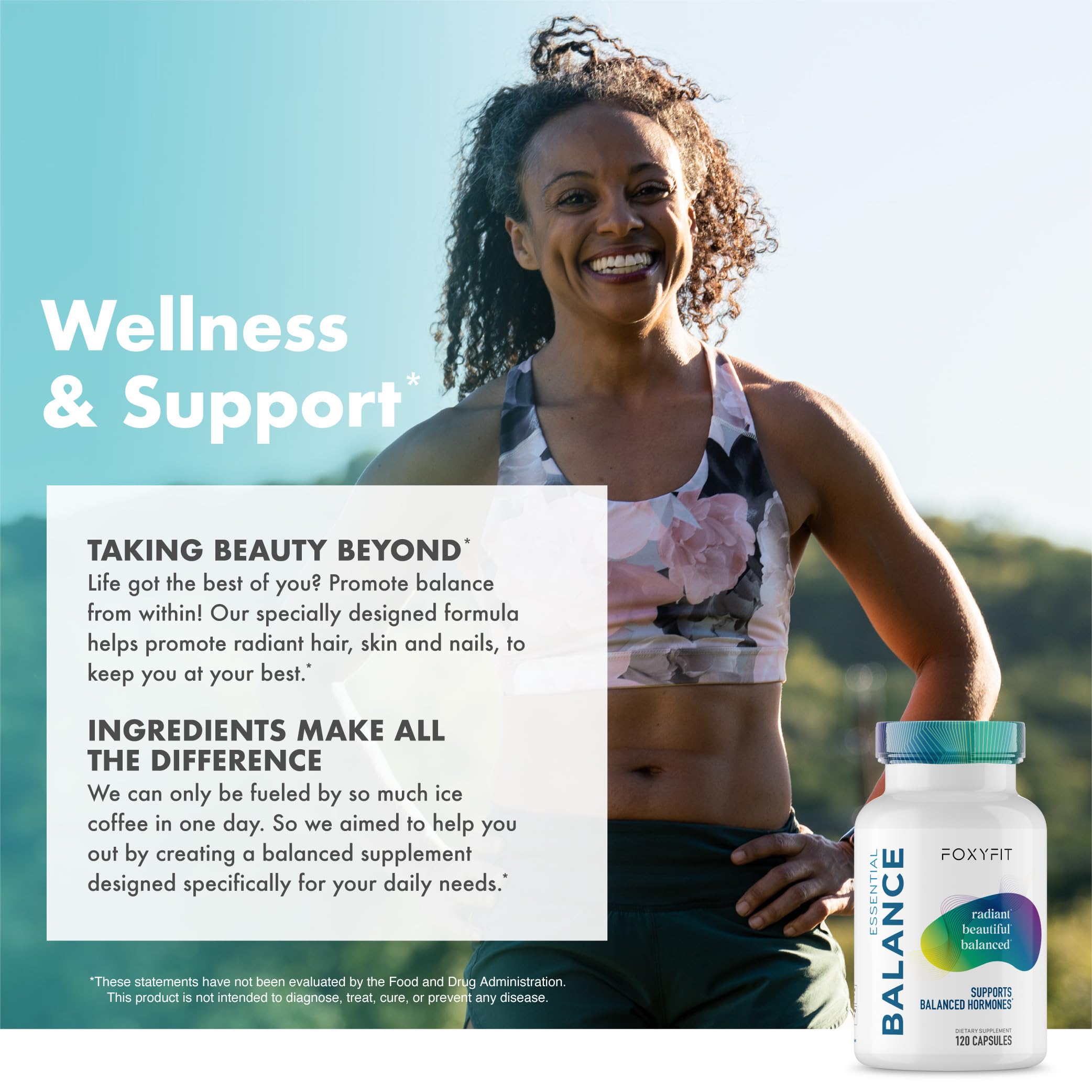 Essential Balance Hormonal Support and Vitamin Supplement for Women by Foxy Fit – Antioxidant, Healthy Skin & Hair for Daily Use* (30 Servings) FoxyFitAu supplements