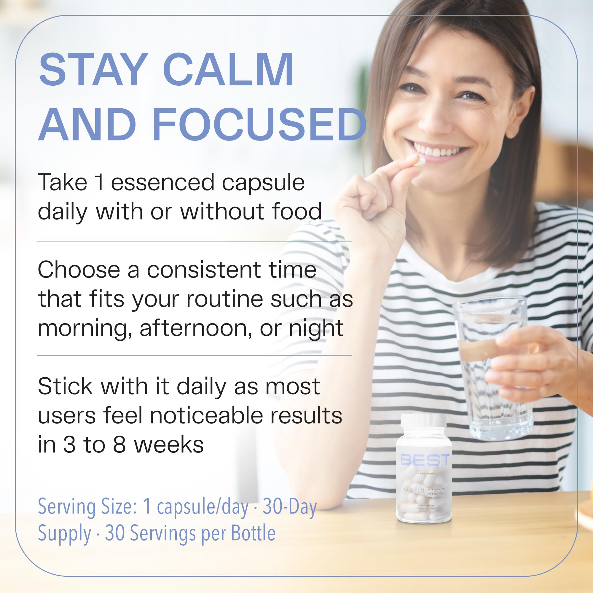 BEST Magnesium Glycinate Supplement for Women - High Absorption, Breakthrough for Sleep, Stress - Menopause Symptoms, Magnesium for Women Over 40 - Gentle on Stomach, Non-GMO, Vegan - 30 Day Supply BEST SupplementsAu supplements