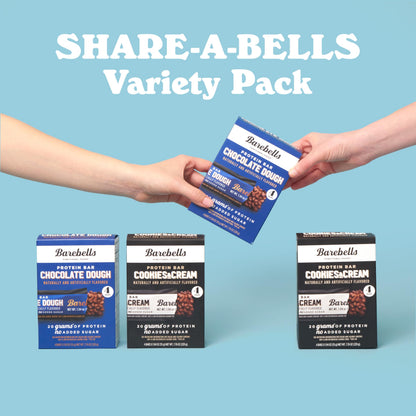 BAREBELLS Protein Bars Variety Value Pack - 16 Count, 1.9oz Bars - Protein Snacks BAREBELLSUS supplements